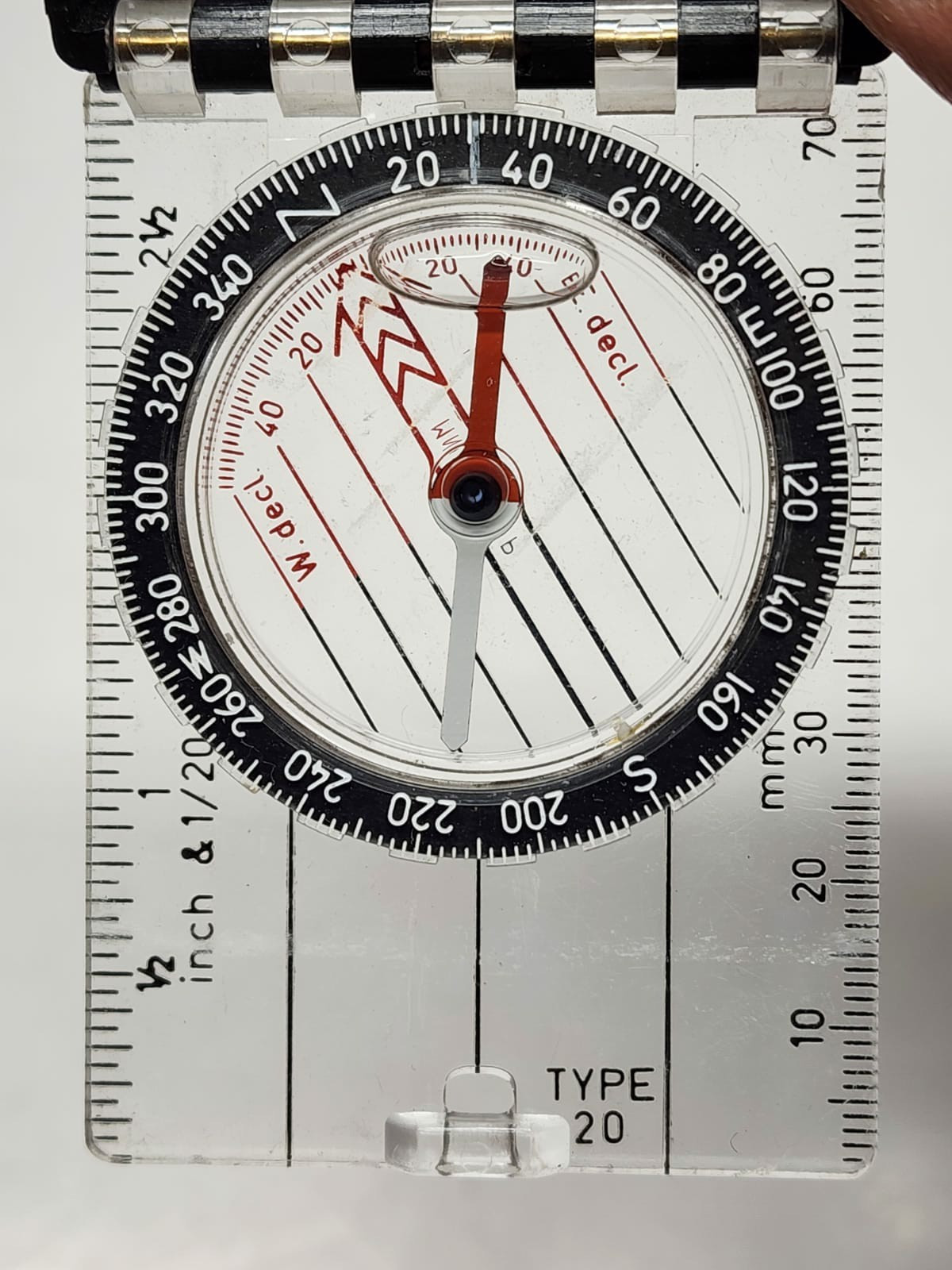 SILVA Type 20 Compass Mirror Outdoor Navigation