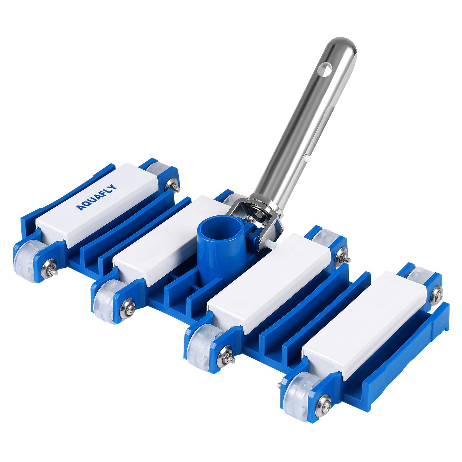 Manual Pool Vacuum Head with Wheels for Inground & Above Ground Pools
