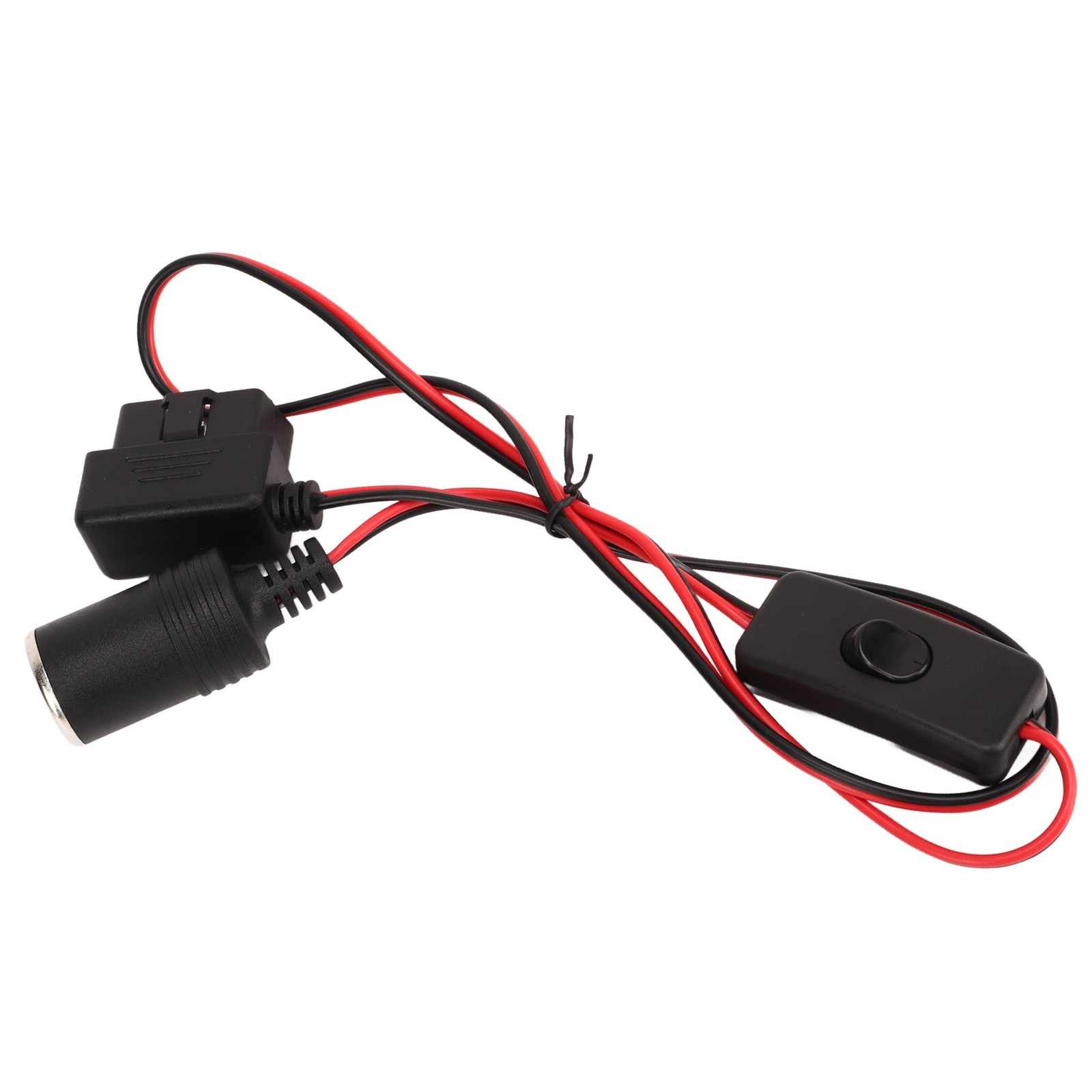 OBD2 Cigarette Lighter Socket 16Pin Waterproof Overcurrent Protection Female