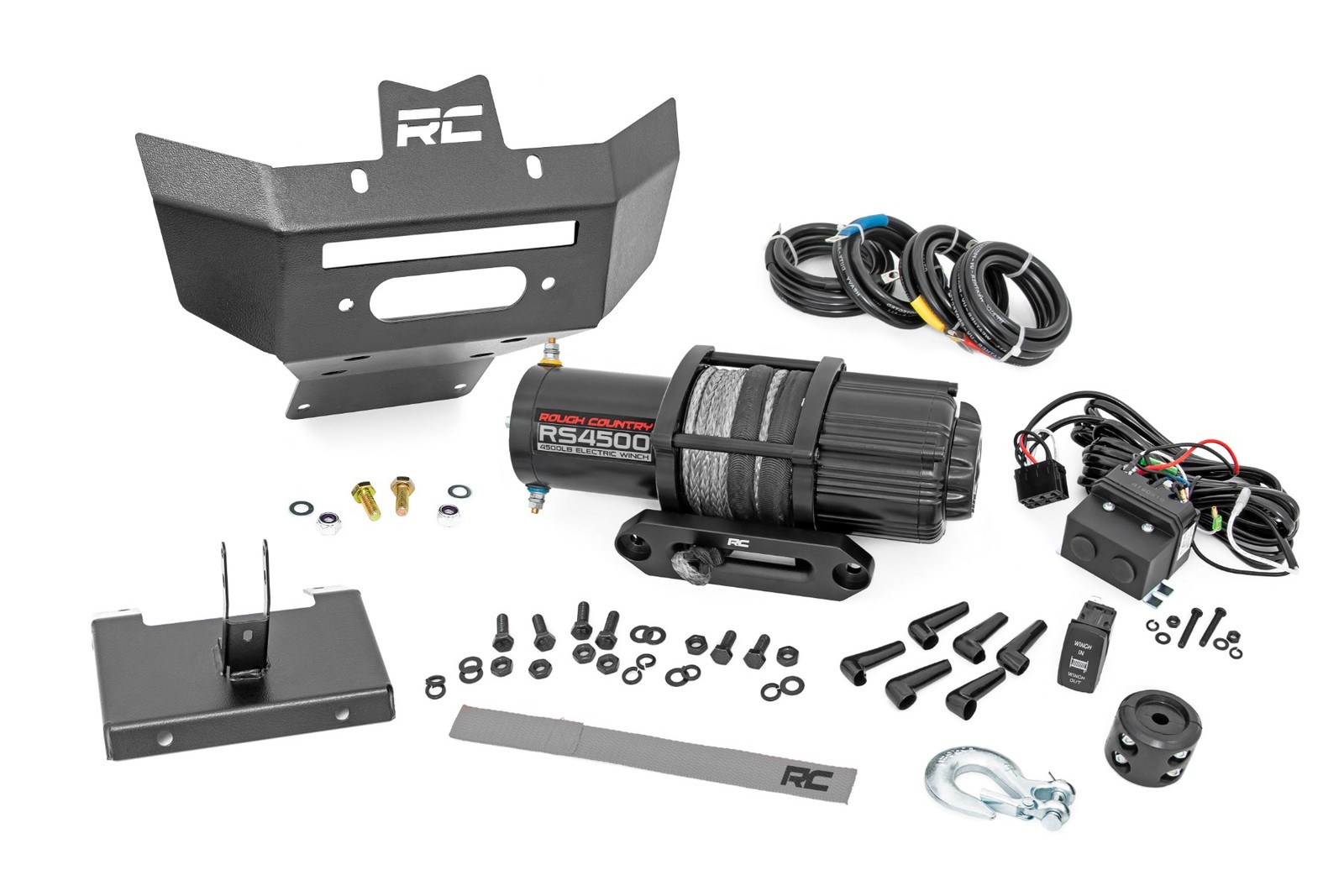 Rough Country Winch Bumper 4500-Lb For Can-Am Renegade 1000 Renegade 500 12-22