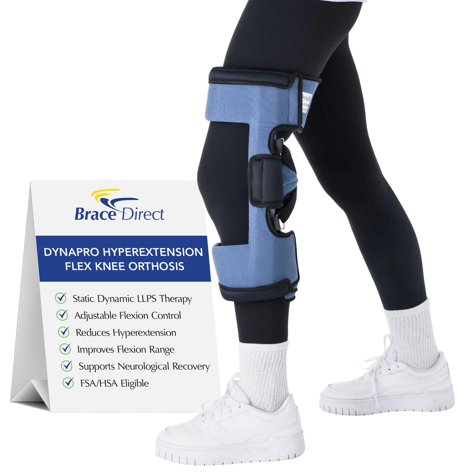 DynaPro Hyperextension Flex Knee Brace - Dynamic Contracture Orthosis for Knee