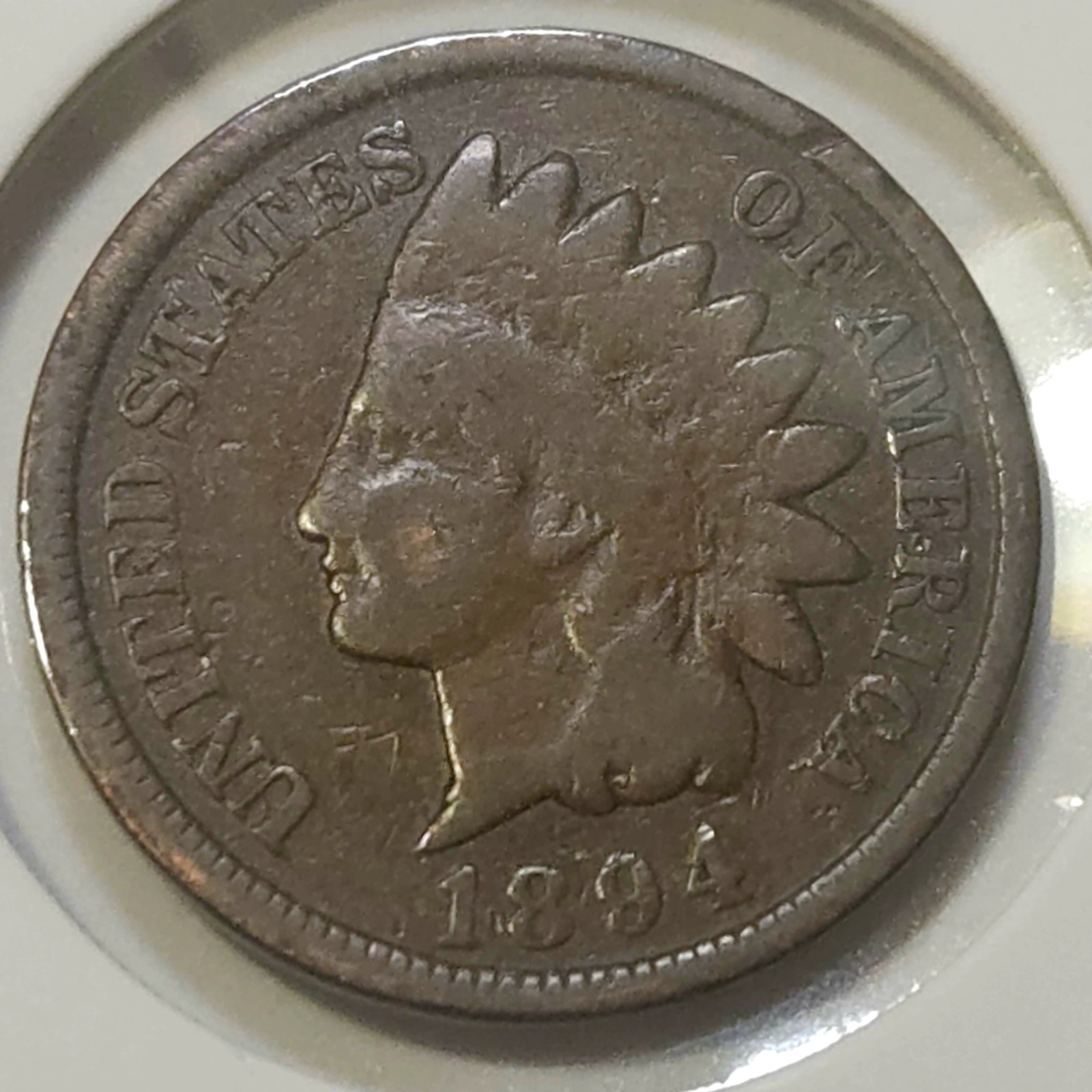 1894 Indian Head Cent - G/VG **Semi-Key: 16,752,132 Minted** (Lot #5)