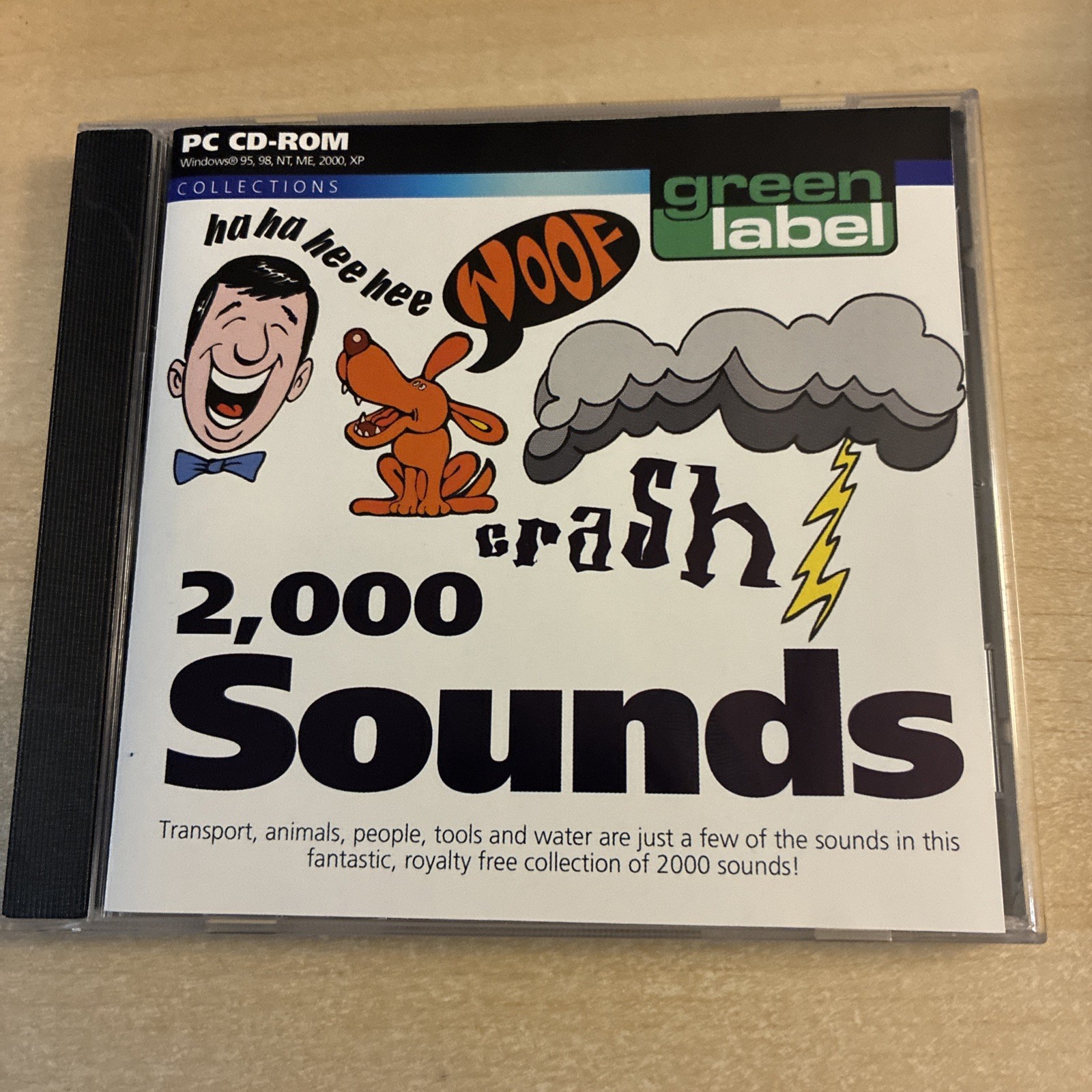 2,000 Sounds PC CD-Rom Near Mint  Sound Effects  2001