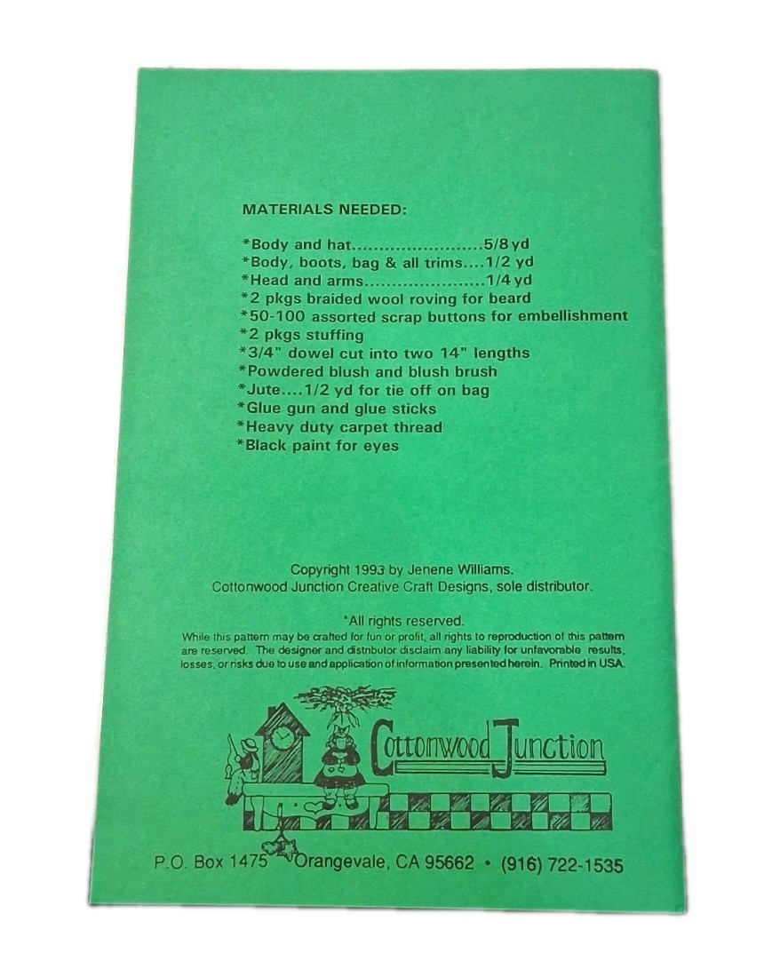 Cottonwood Junction Ivan Ho Ho Pattern #JW049 Sewing Pattern