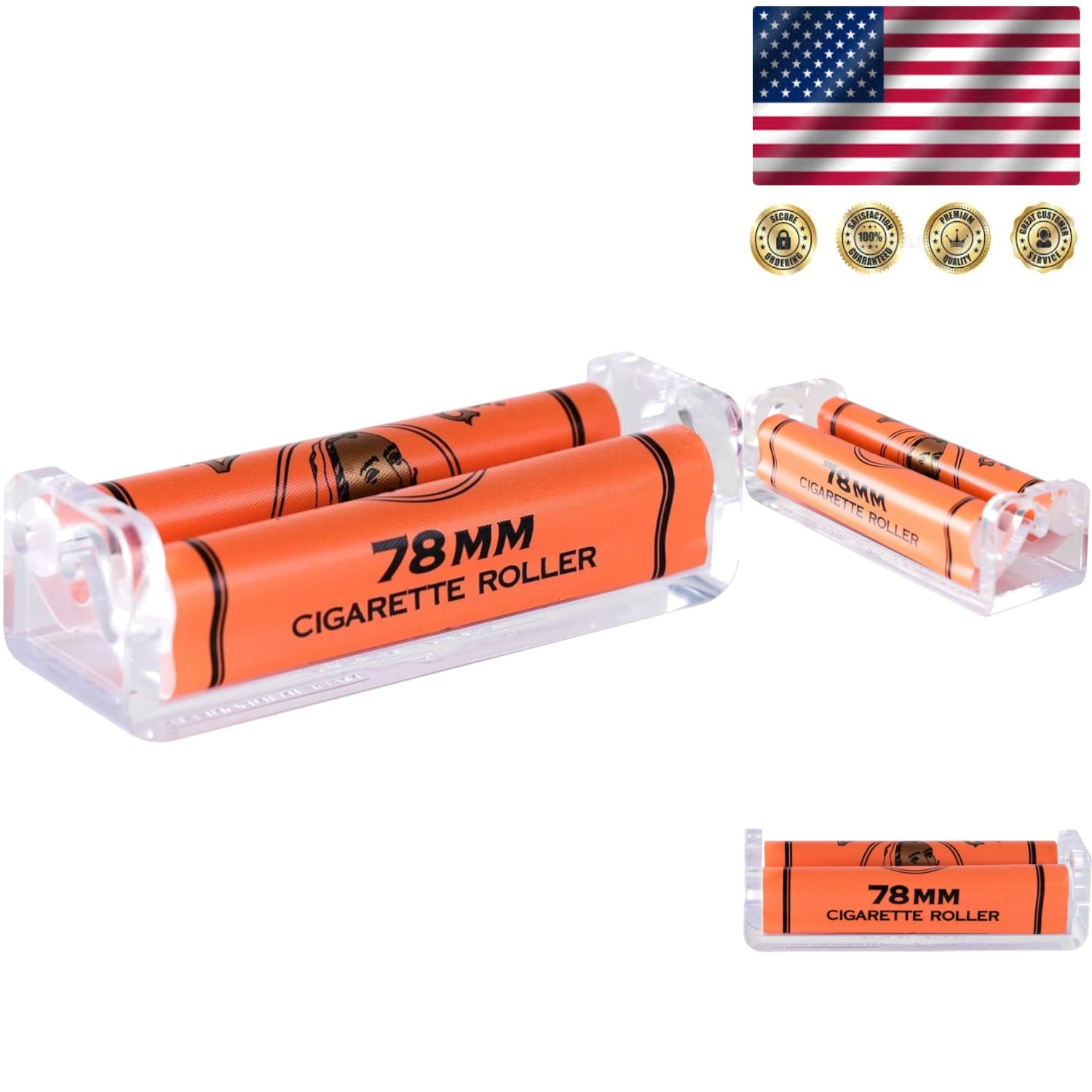 Efficient 78mm Cigarette Rolling Machine - Easy Use & Portable Design