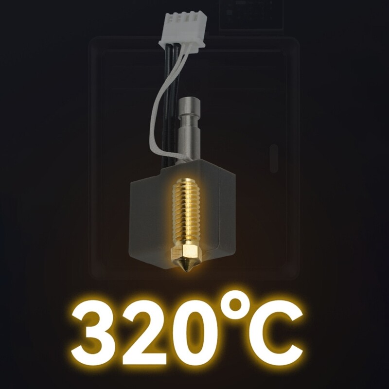 Efficient 3D Printer Hotend Component with Easy Replacement for Series
