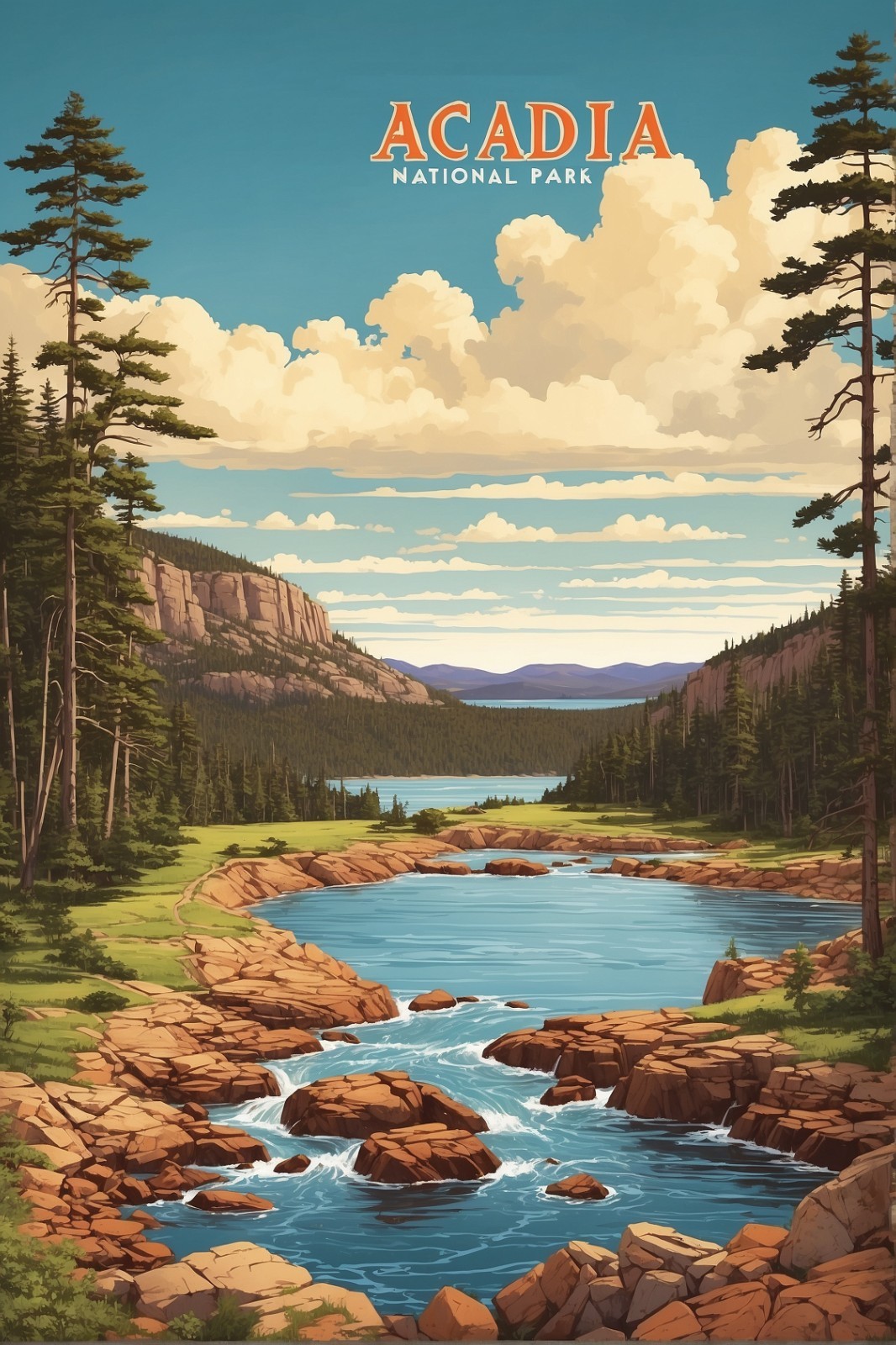 Acadia National Park Poster Premium Photo Print Wall Art 4 Sizes