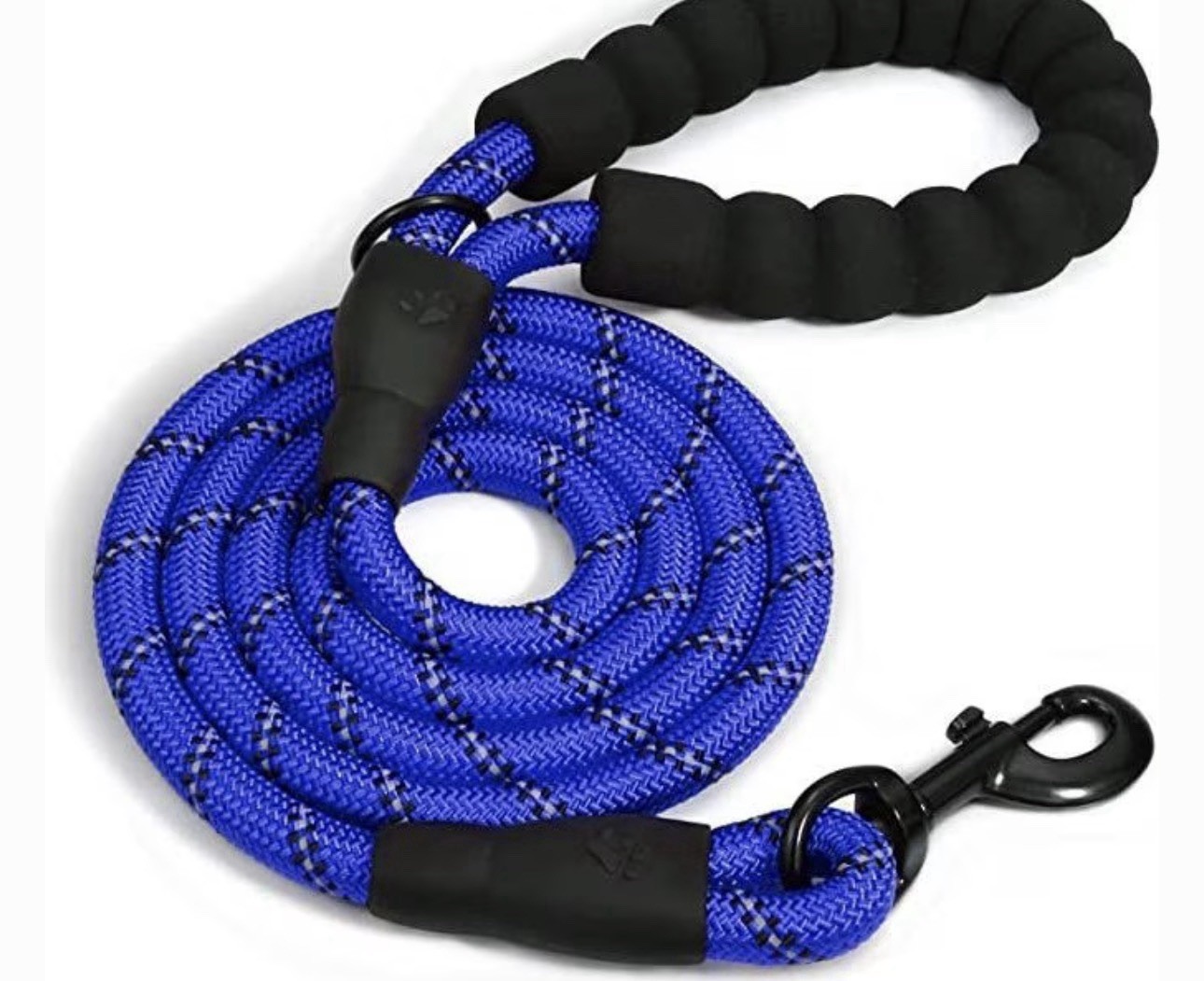 Reflective 6ft Dog Leash with Padded Handle & Durable Metal Clasp!