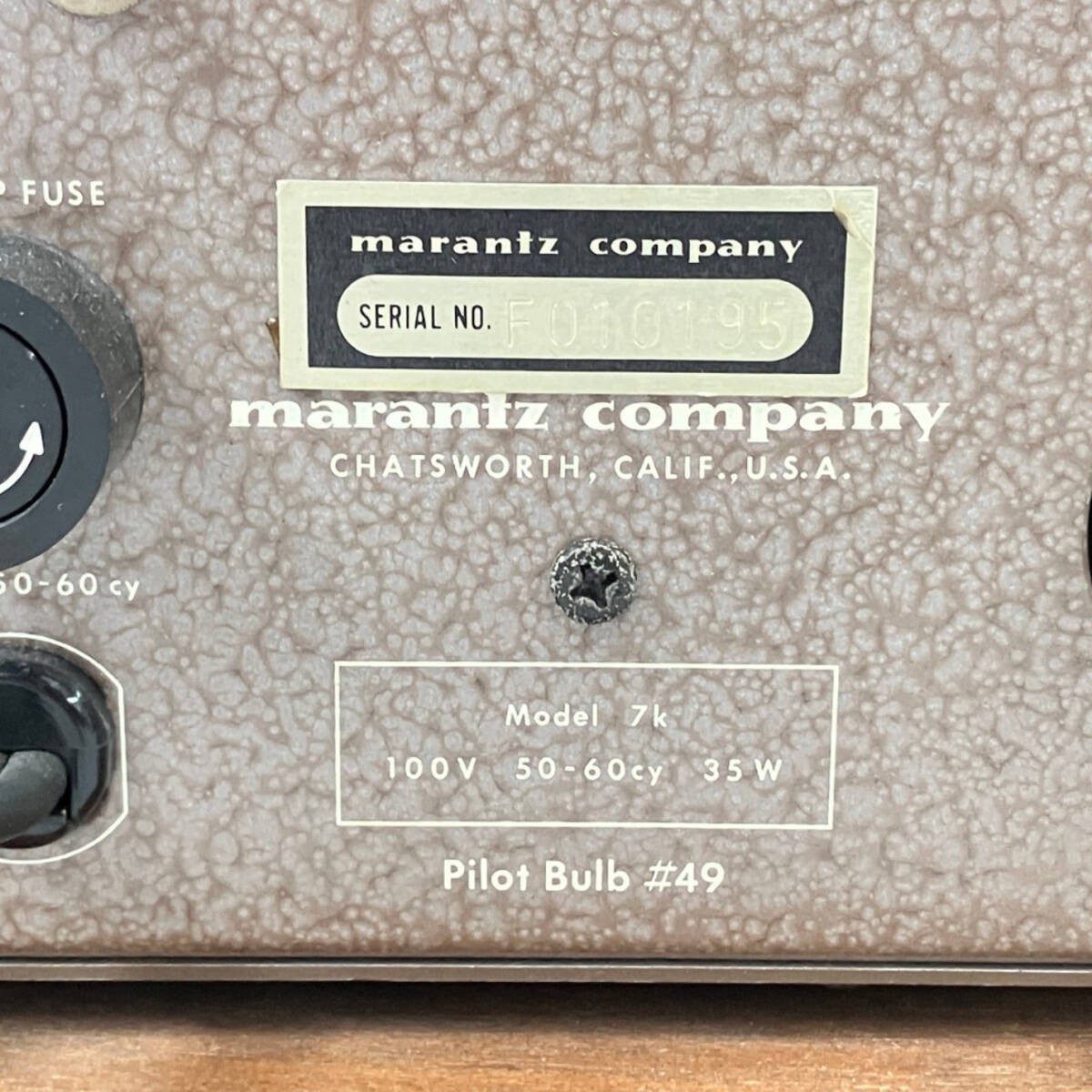 Marantz Model 7 Tube Preamplifier