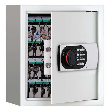 64 Unit Capacity Galvanized Steel Key Cabinet With Digital Lock, 36D051