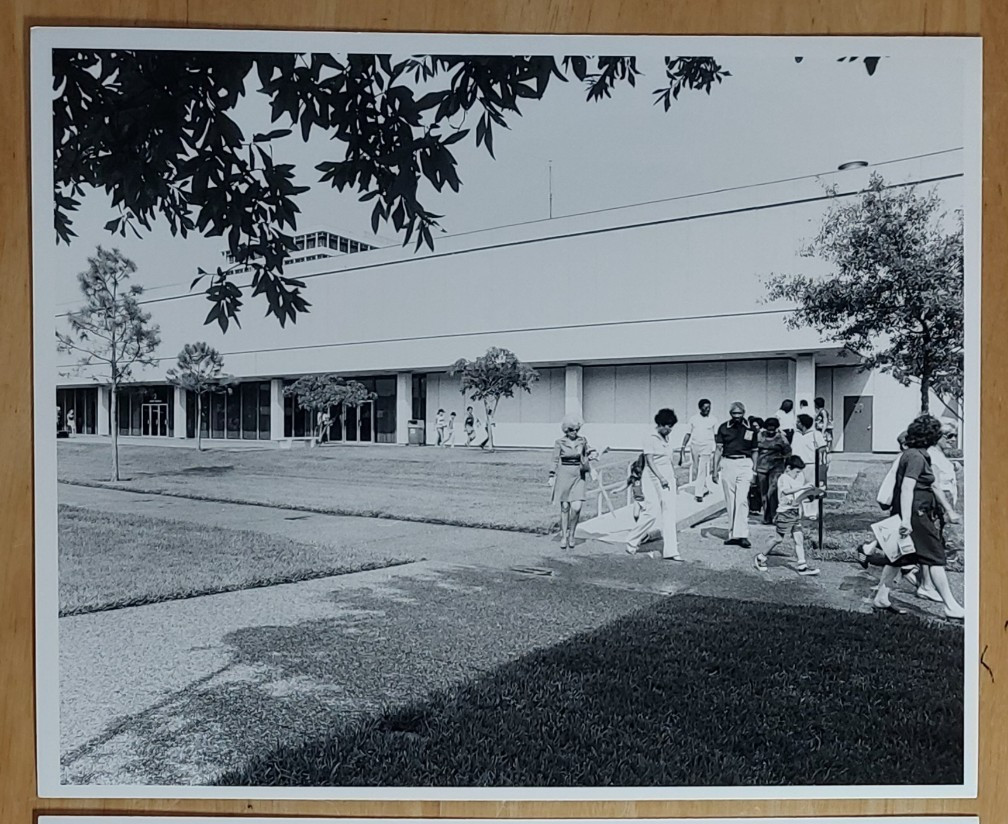 NASA Orig Vintage 1970s Black & White Photo Johnson Space Center Visitor Center