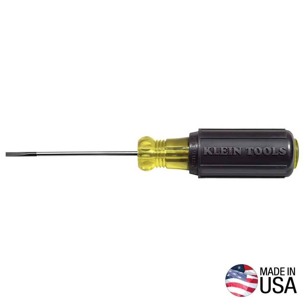 Klein Tools Terminal Block Screwdriver Precision Cushion Grip Box of 4