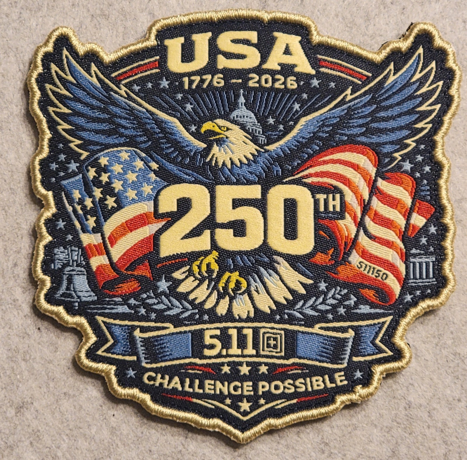 5.11 Tactical Gear Patch – USA 250th Anniversary – July 2026 POTM - Exclusive!