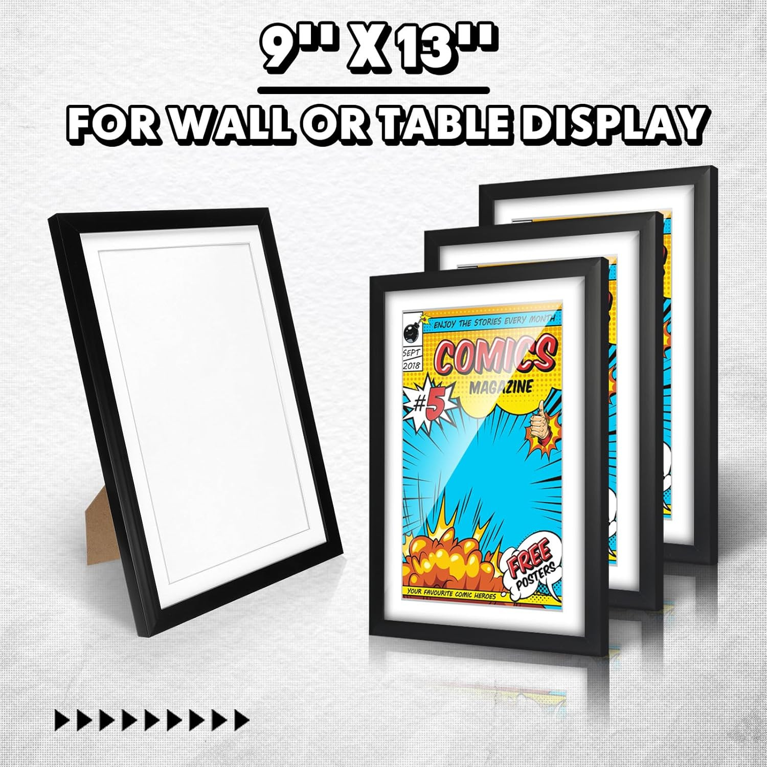 16 Pack Comic Book Frames with UV Protection - Display Current Comics Stylishly