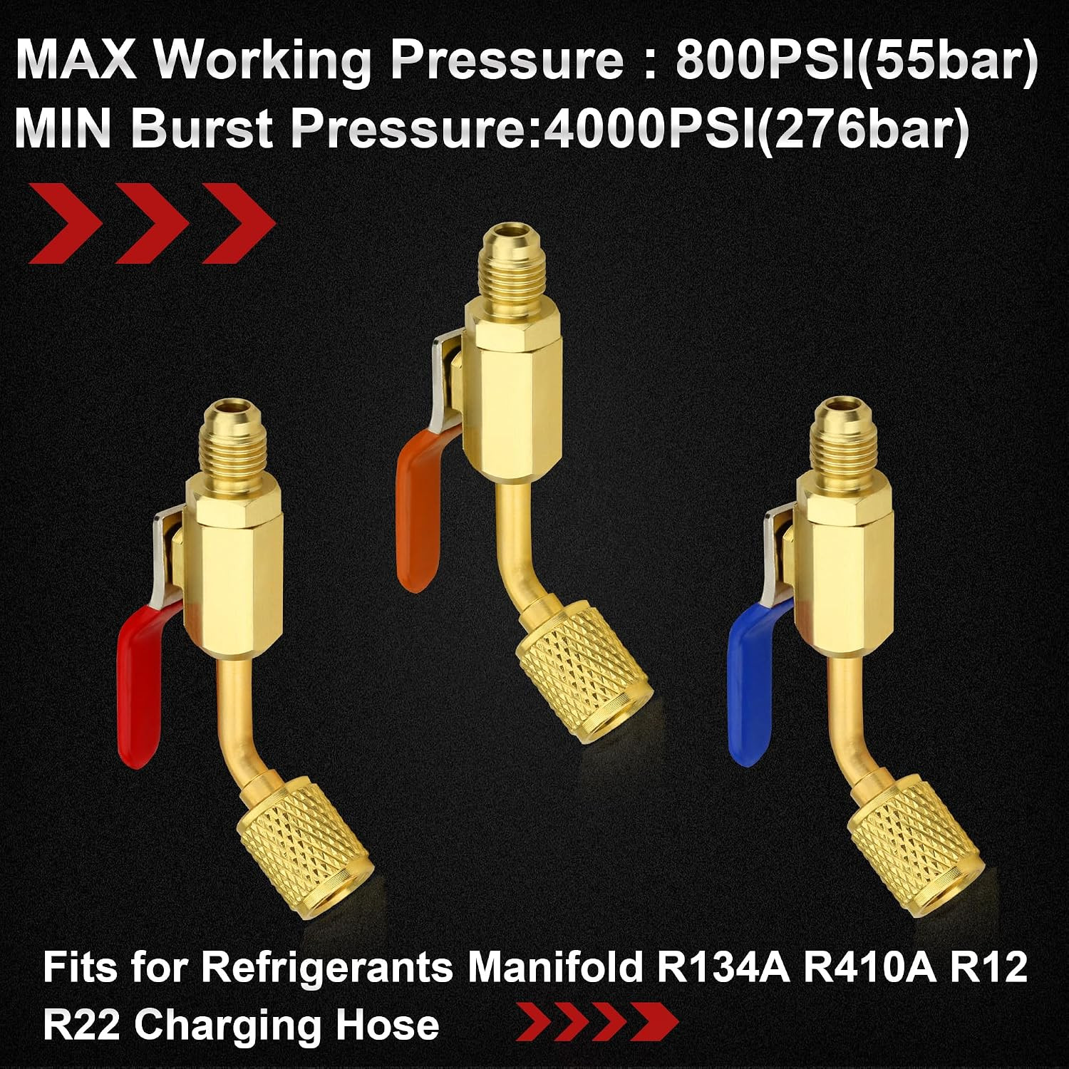 HVAC Valve Core Removal Tool, R410A Mini Split Adapter, Refrigerant Low Loss Fit