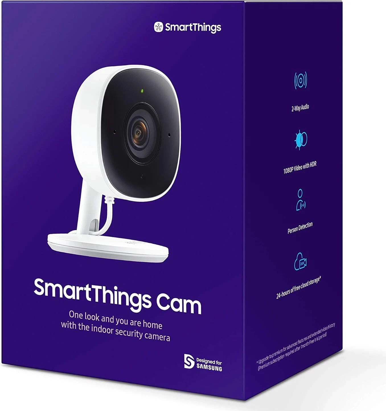 SmartThings Indoor Security Camera, 1080P HD Video with HDR, Home Monitoring