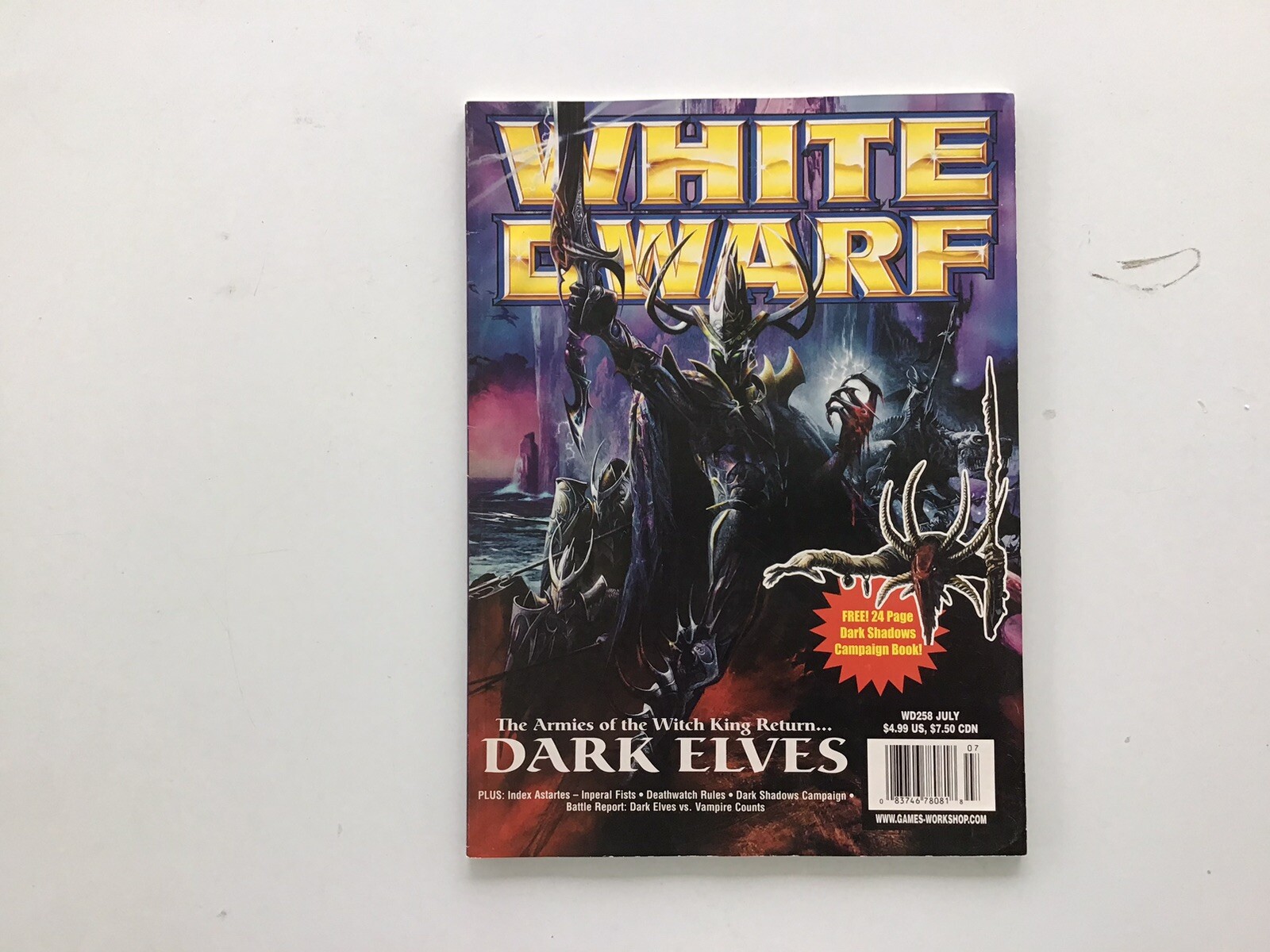 White Dwarf 258 July 2001 - Issue Warhammer Fantasy / 40k Book Pre-owned THG