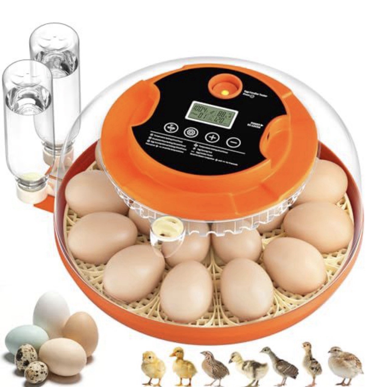 18 Egg Automatic Incubator Hatcher Humidity Control Egg Turner Chicken
