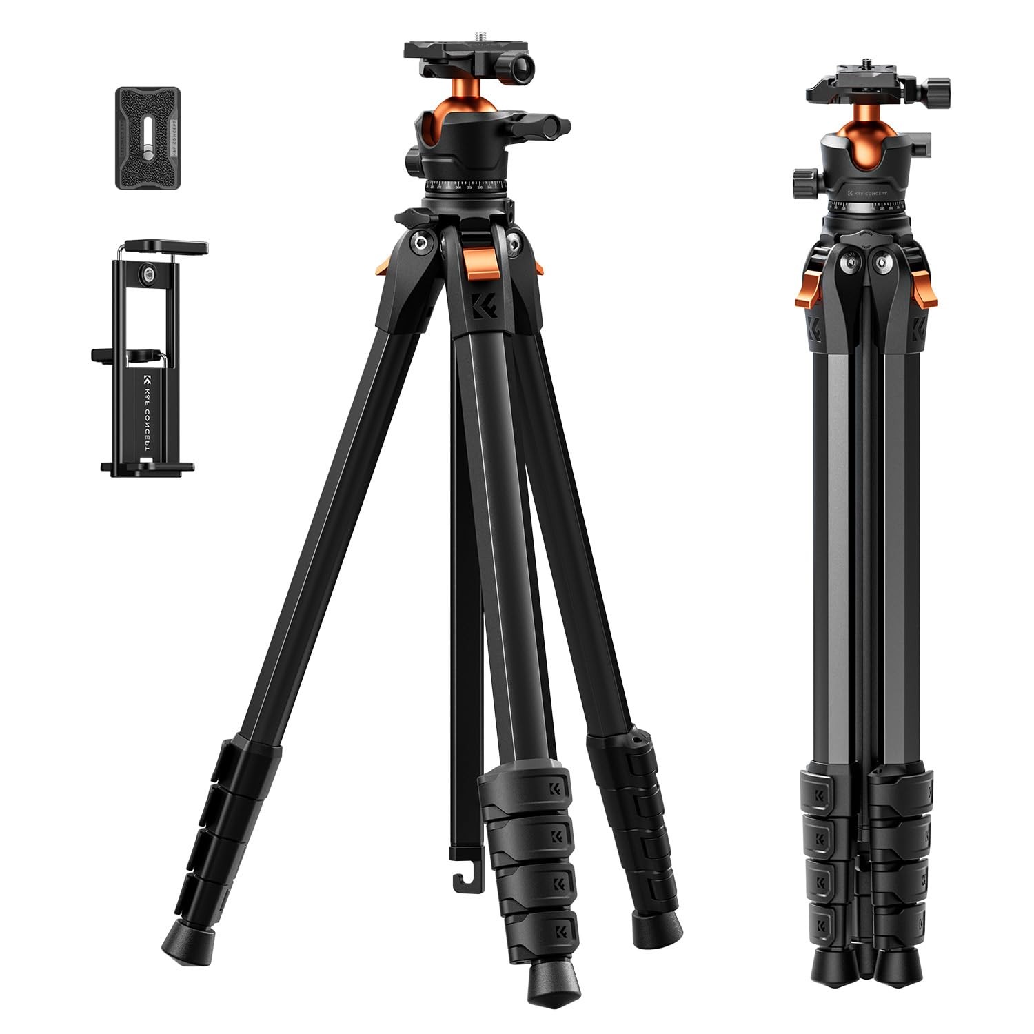 73" Aluminum Travel Tripod for Camera/Phone