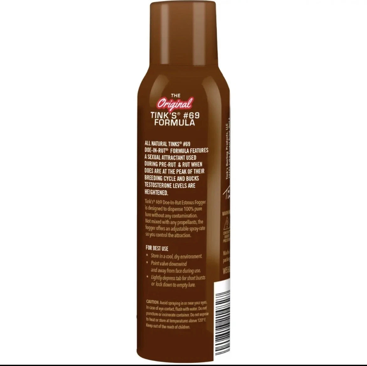 Tink's #69 Doe-In-Rut Estrous Fogger 5 oz Deer Scent Fogger W550025