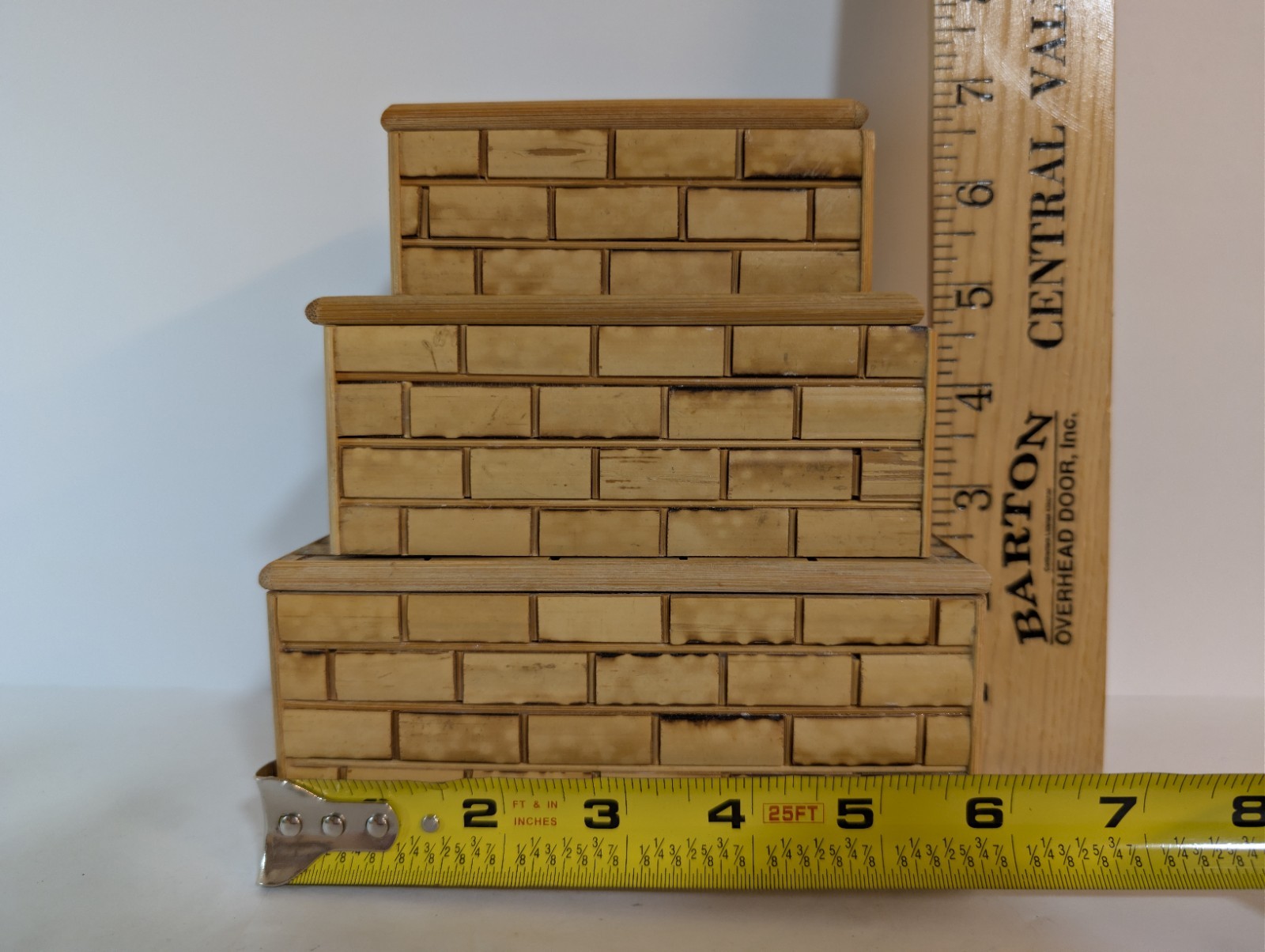 Vintage Bamboo Nesting Boxes