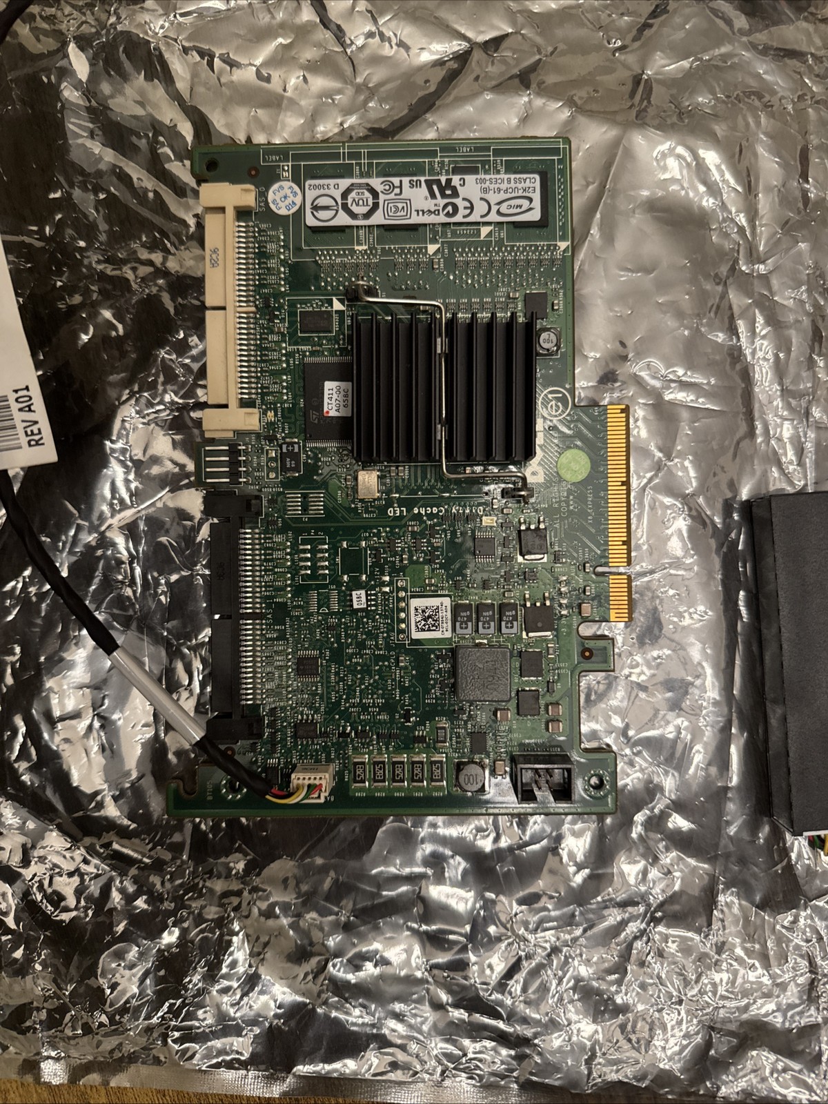 Dell PERC H700 RAID Controller 512MB Cache PowerEdge R710 w/ Battery Untested