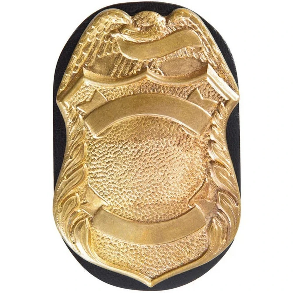 Safariland 7350-04-2 Badge Holder Oval Badge Shape Clip-On Metal Clip - NOS