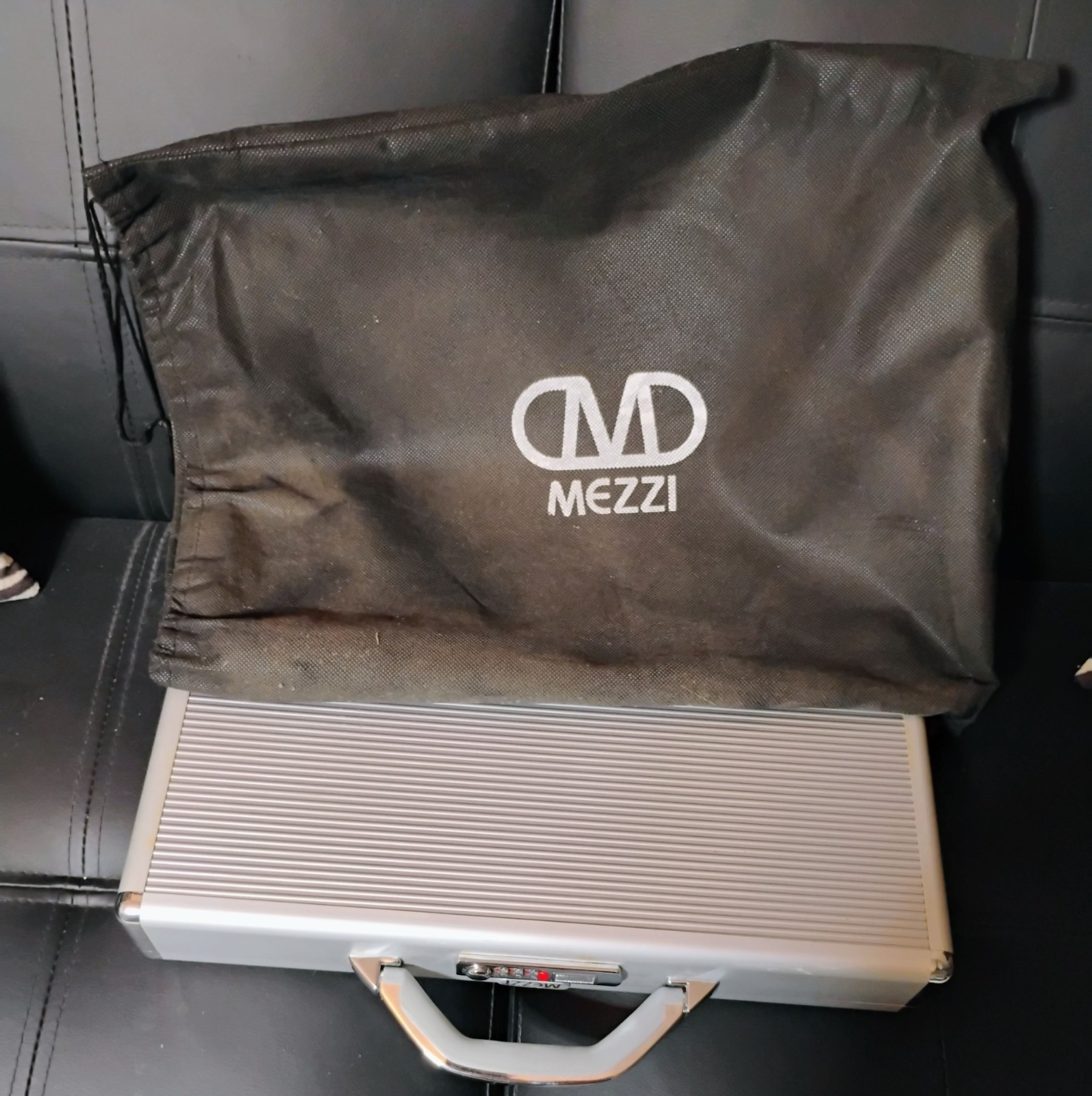 vintage laptop computer with Mezzi Aluminum case