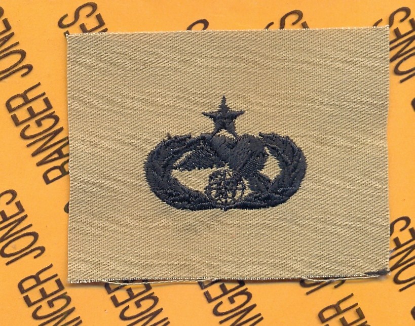 USAF Air Force Senior Transportation Qualification Desert badge patch