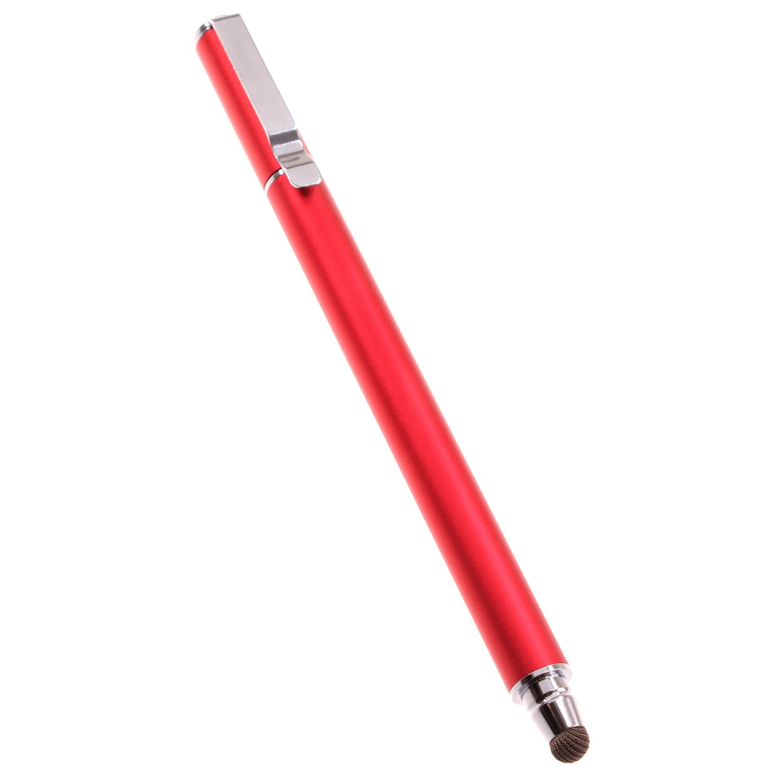 For Motorola Moto G Power 5G - Red Stylus Touch Screen Pen Fiber Tip Aluminum
