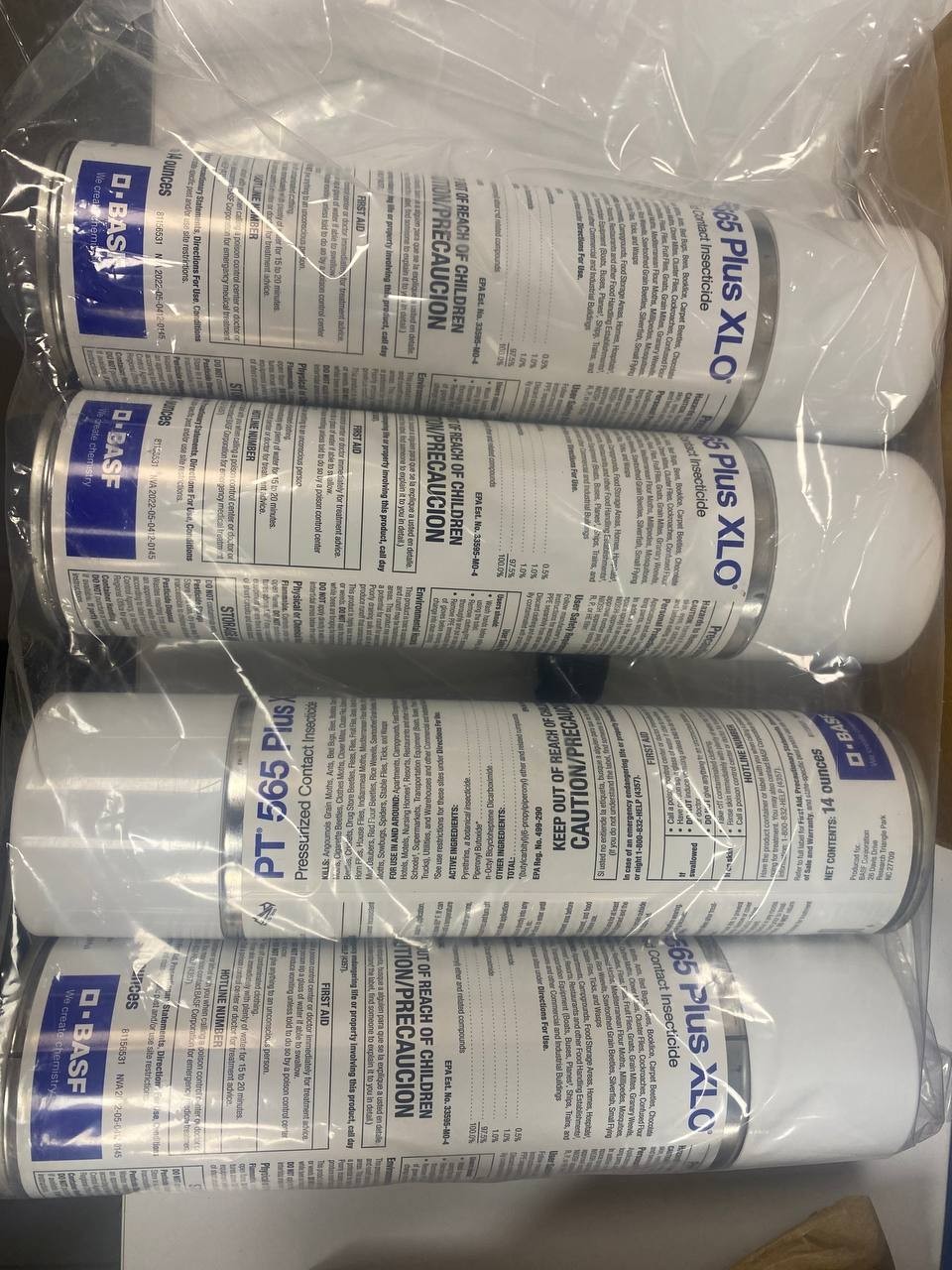 BASF PT 565 Plus XLO 14‑oz aerosol insecticide 4 cans