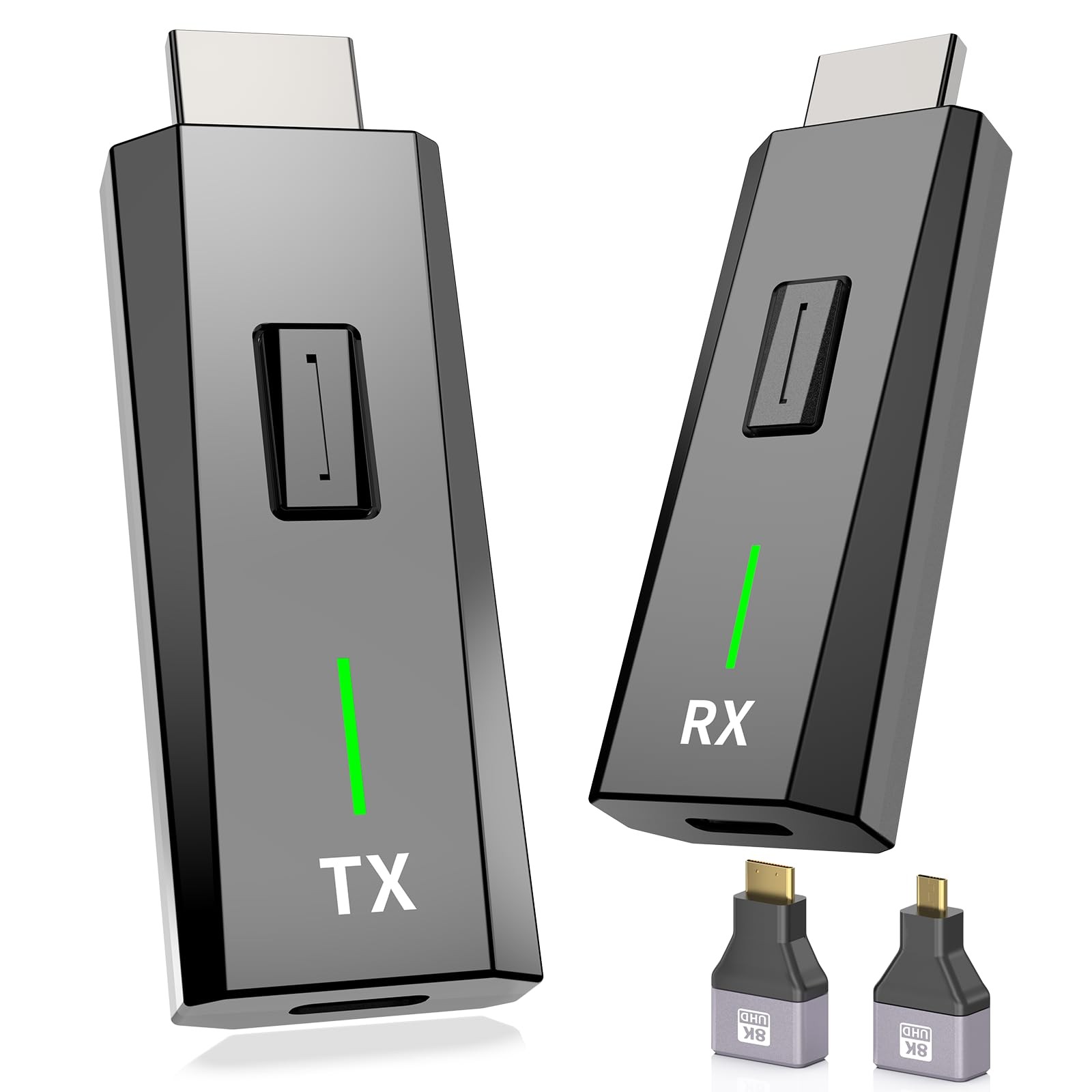 2026 Upgraded Wireless HDMI Transmitter and Receiver 328FT/100M, 4k Decode 10...