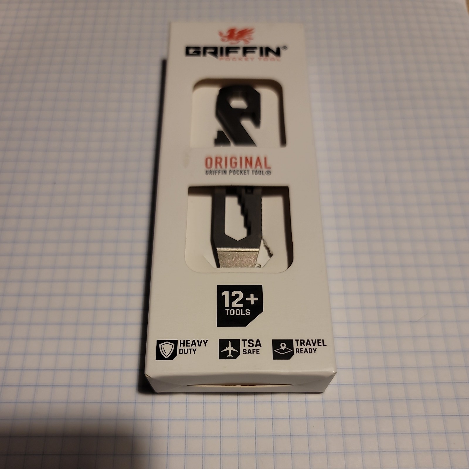 Griffin EDC Pocket Keychain Multitool Stainless Steel Construction