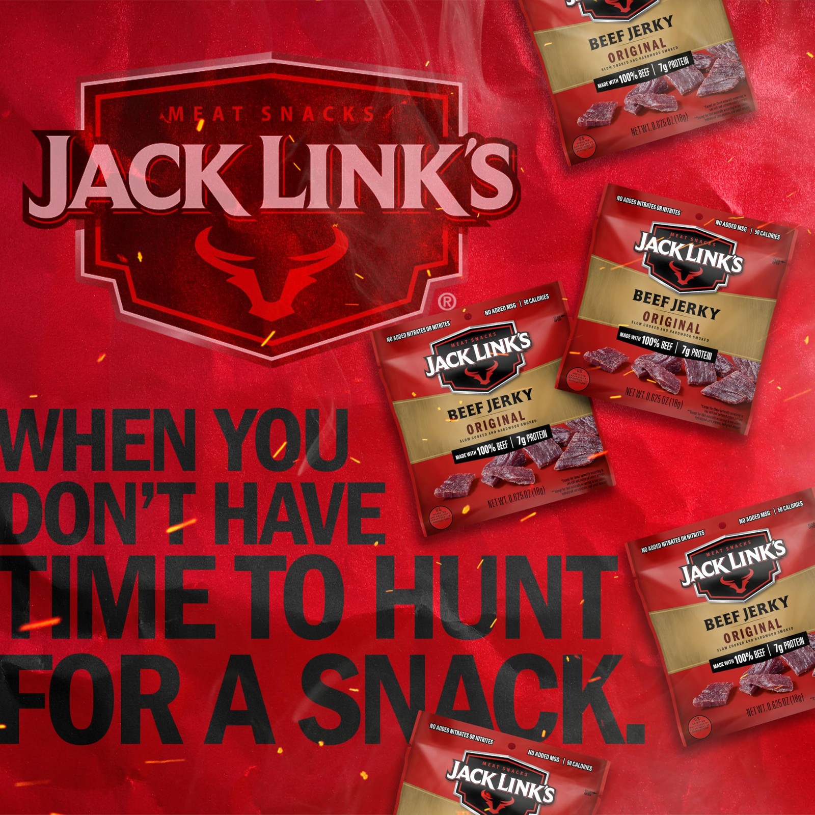 Beef Jerky Multipack - Original - Made with 100% Real Beef - Ready to Eat Rea...