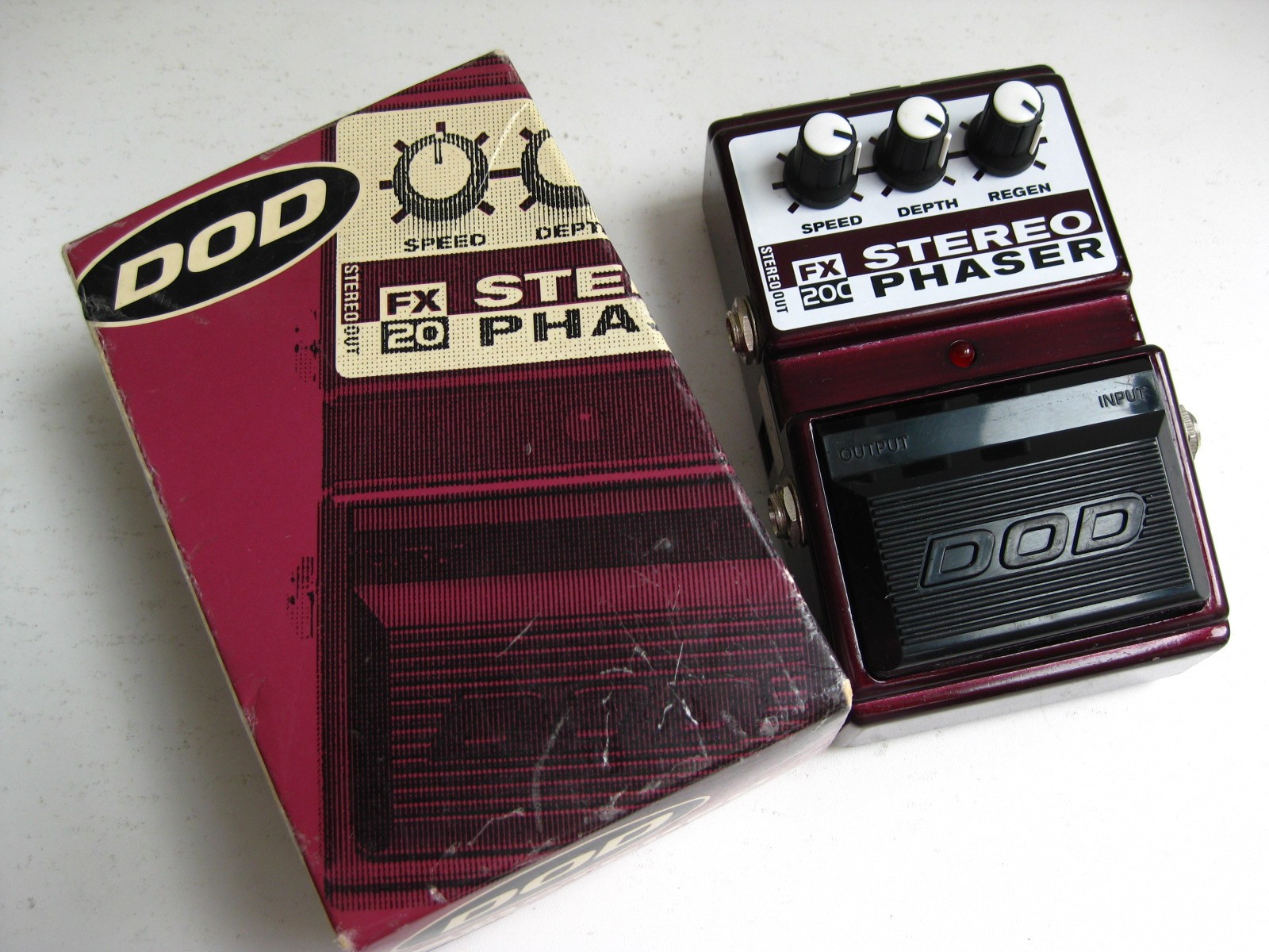 Vintage DOD FX20C Stereo Phaser Guitar Effect Pedal