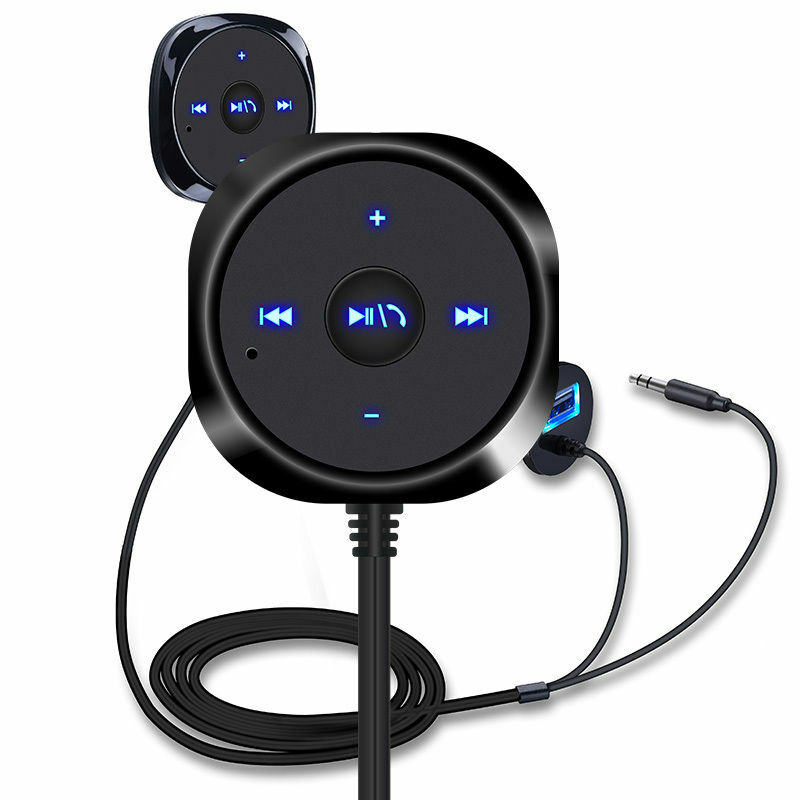 Car Wireless Bluetooth Receiver Audio Stereo Music Adapter 3.5mm Aux USB Charger