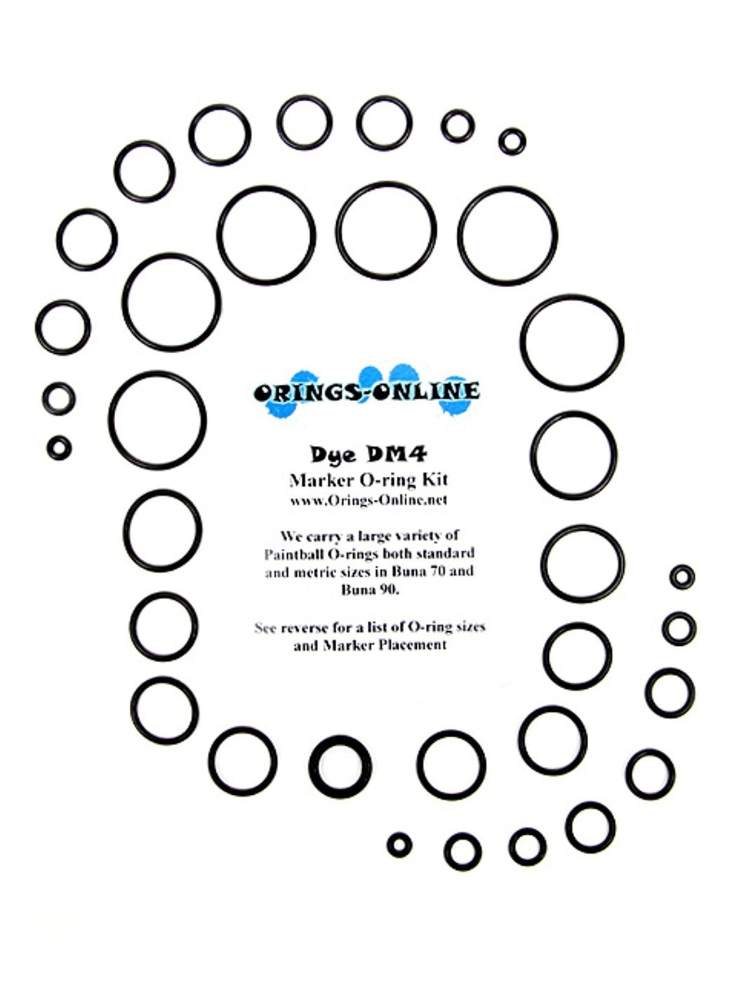DYE DM4 Paintball Marker O-ring Oring Kit x 2 rebuilds / kits