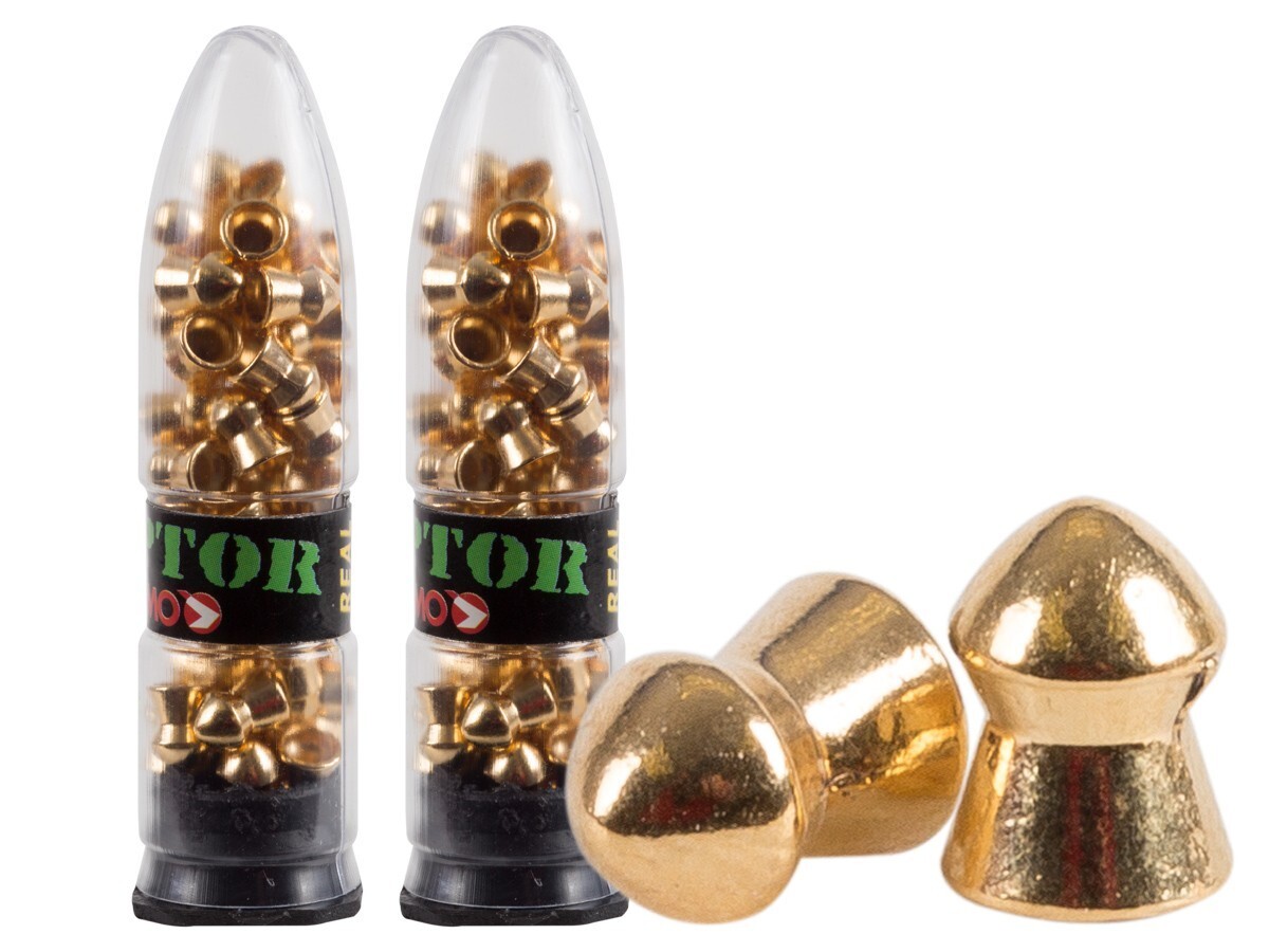 GAMO 100 Count PBA RAPTOR Premium 18K GOLD PLATED 4.5mm .177 Caliber Air Pellets