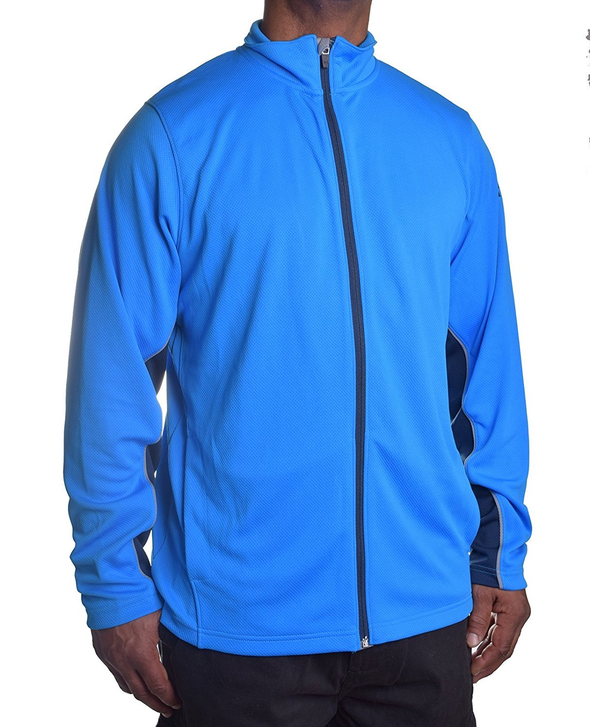 * Under Armour Mens UA Reflex Warm-Up Jacket; Electric Blue/Academy; SIZE Small