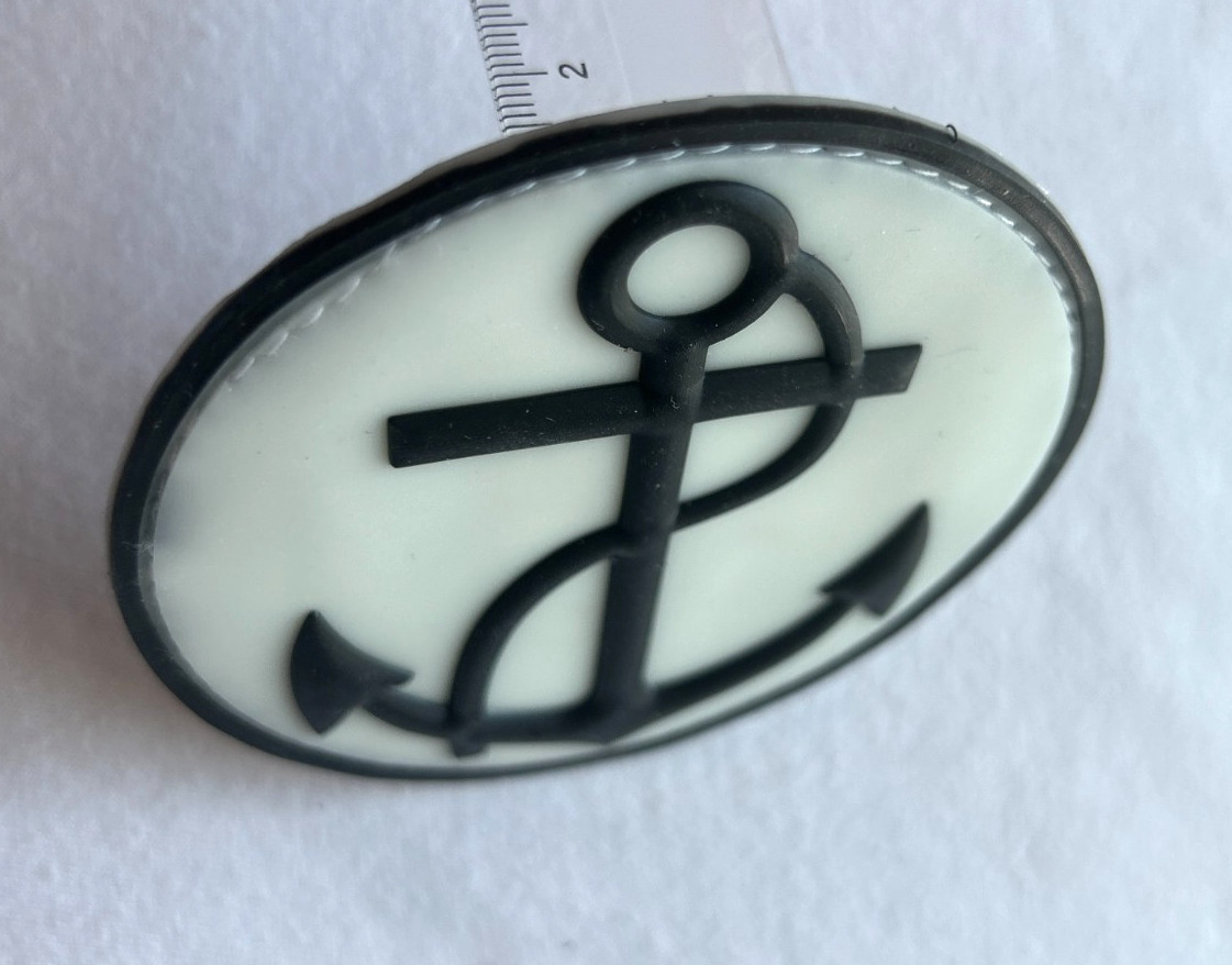 US NAVY - US NAVAL FORCES / SAILOR - ANCHOR- GLOW IN DARK-HIGH QUALITY PVC PATCH