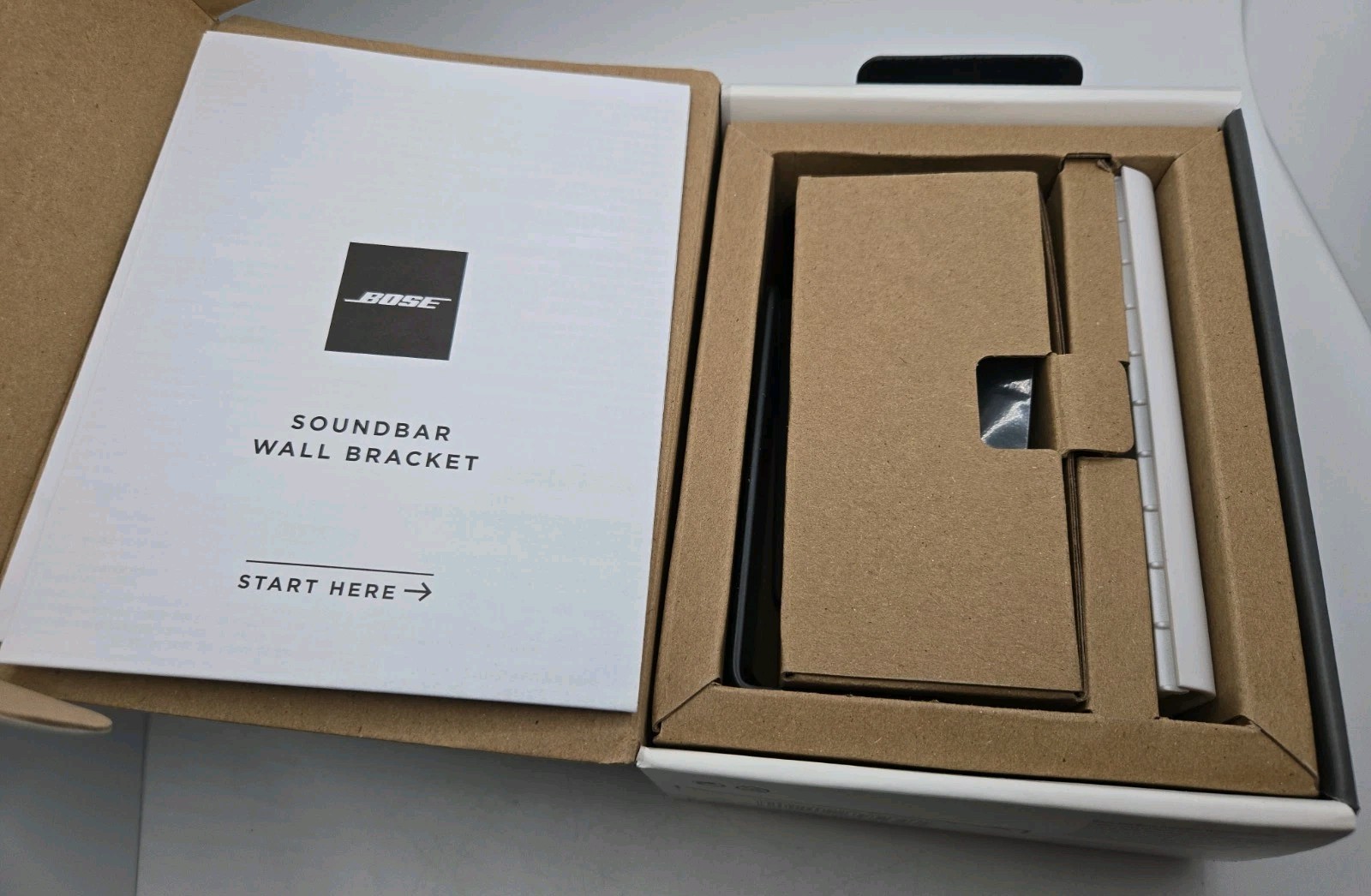 Bose 802171-0010 Black Soundbar Wall Bracket Kit OEM Genuine Part - OPEN BOX