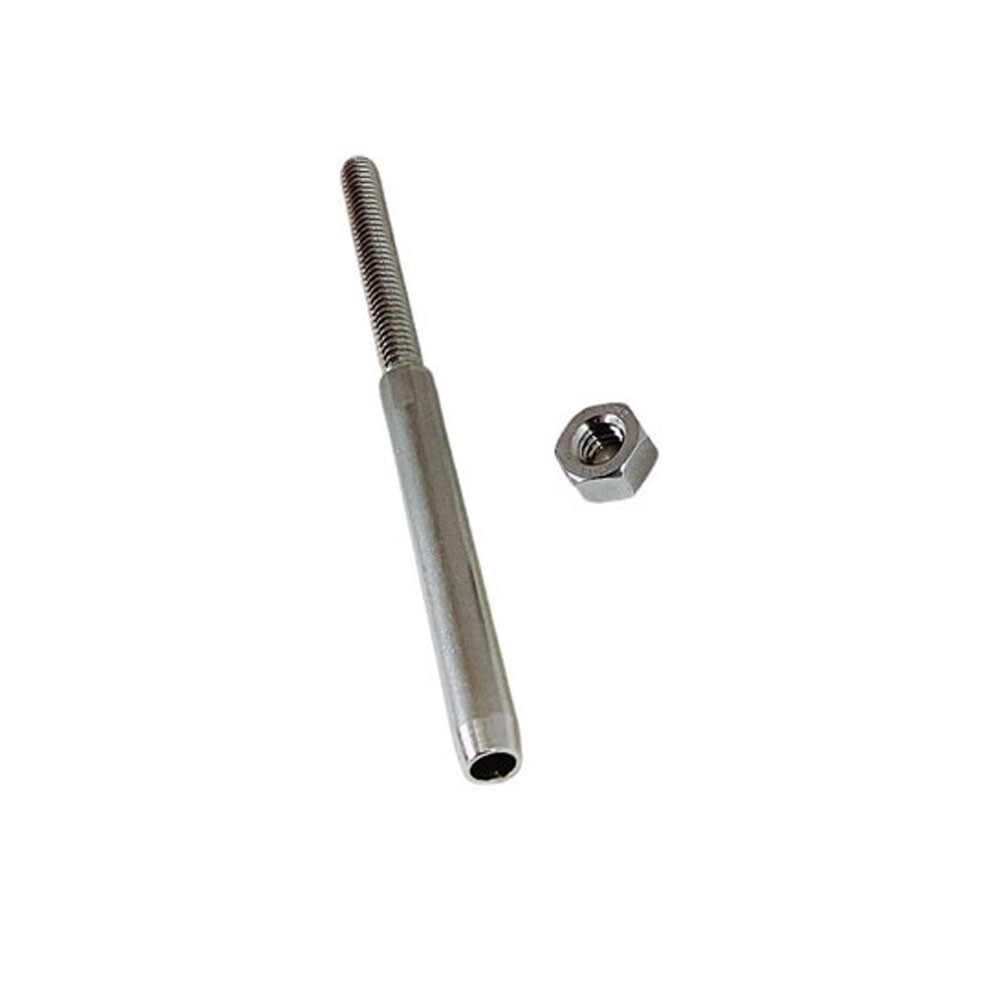 1/8" Deck Cable Railing Hand Swage Stud Swage Terminal,Stainless Steel T316 4PCS