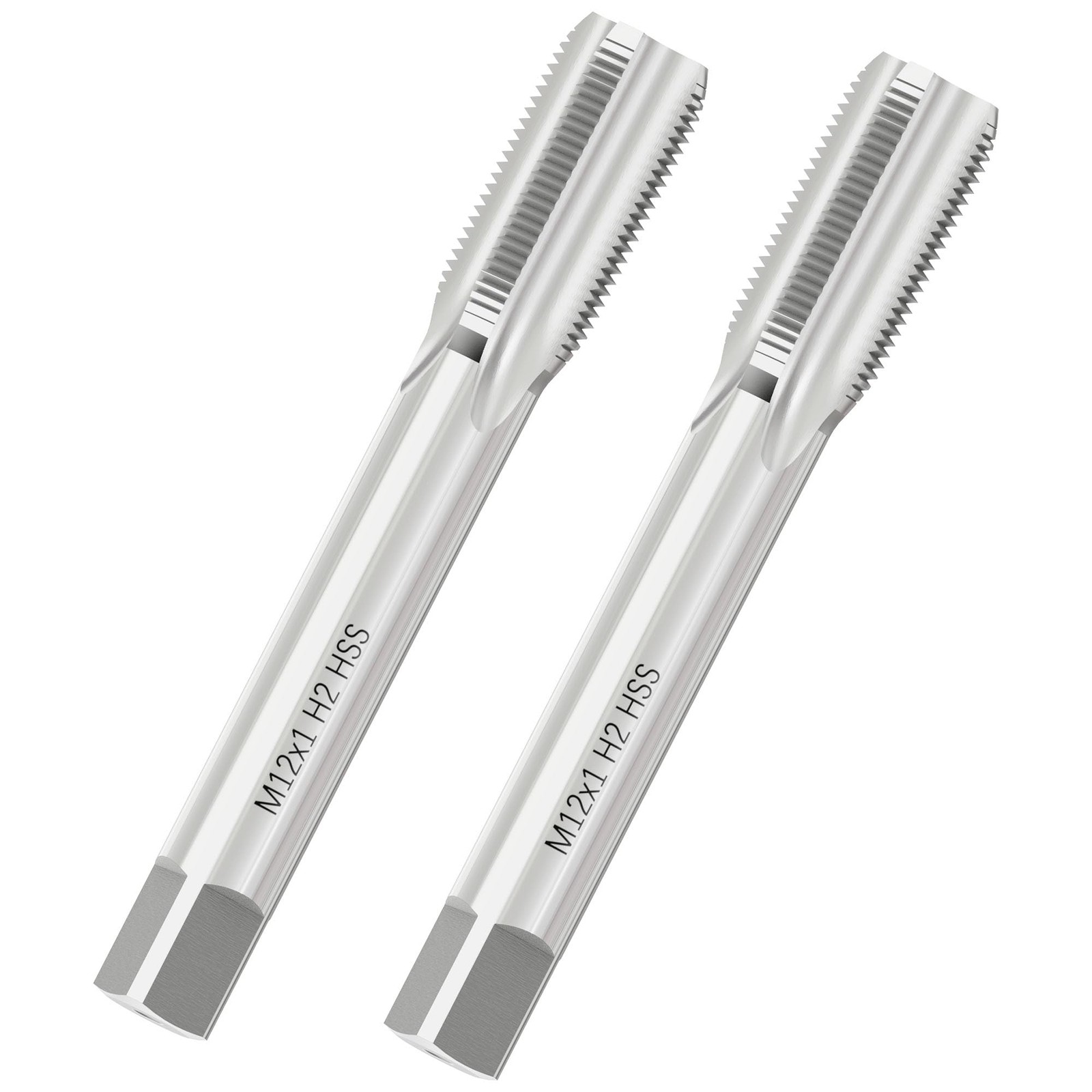 2 PCS Metric Machine Tap M12x1 HSS 6542 Screw H2 3 Straight Flutes Repair