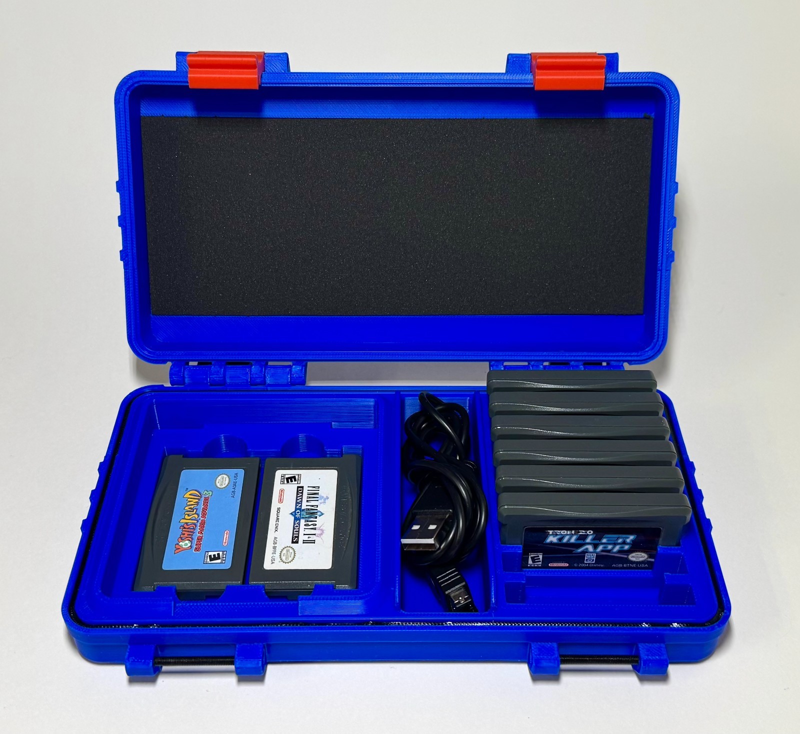 Protective Game Boy Advance SP Case: GBA Carrying Case w/ Accessory & Game Slots