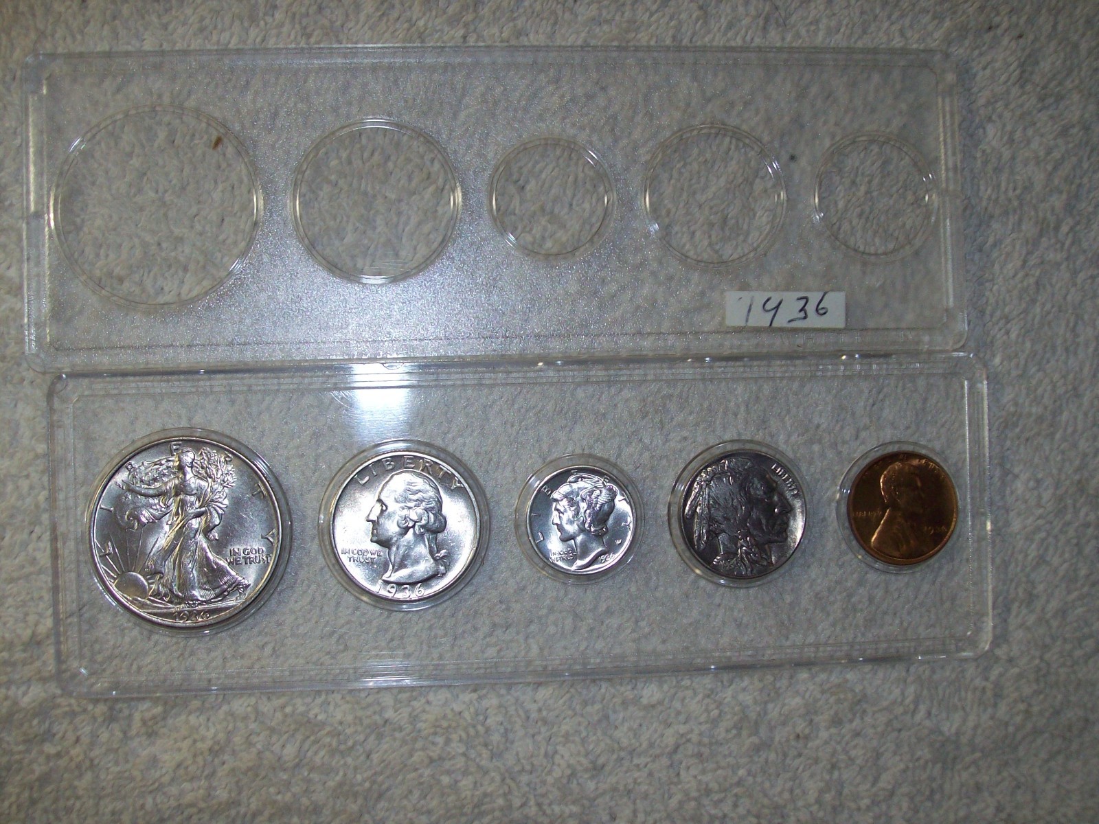 1936 MINT SET UNCIRCULATED PHILADELPHIA MINT