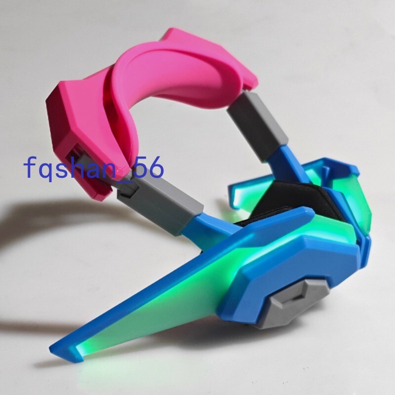 Overwatch OW2 D.Va Bluetooth Wireless Headphones Headset Cosplay Props Headband