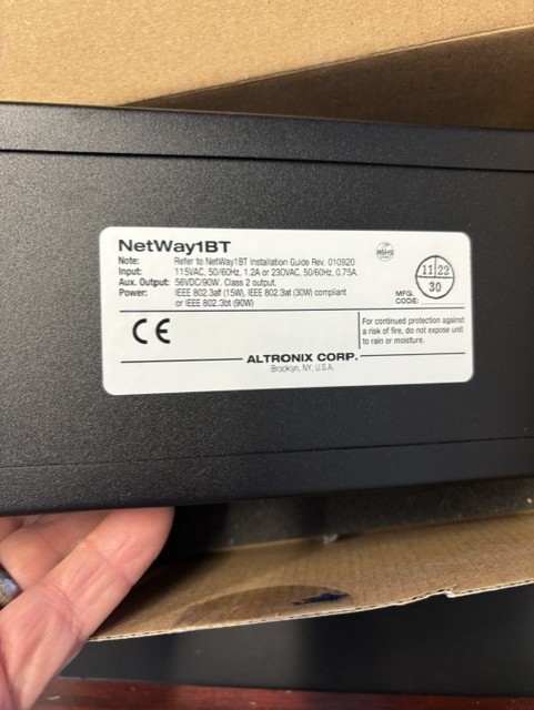 Altronix NETWAY 1 BT