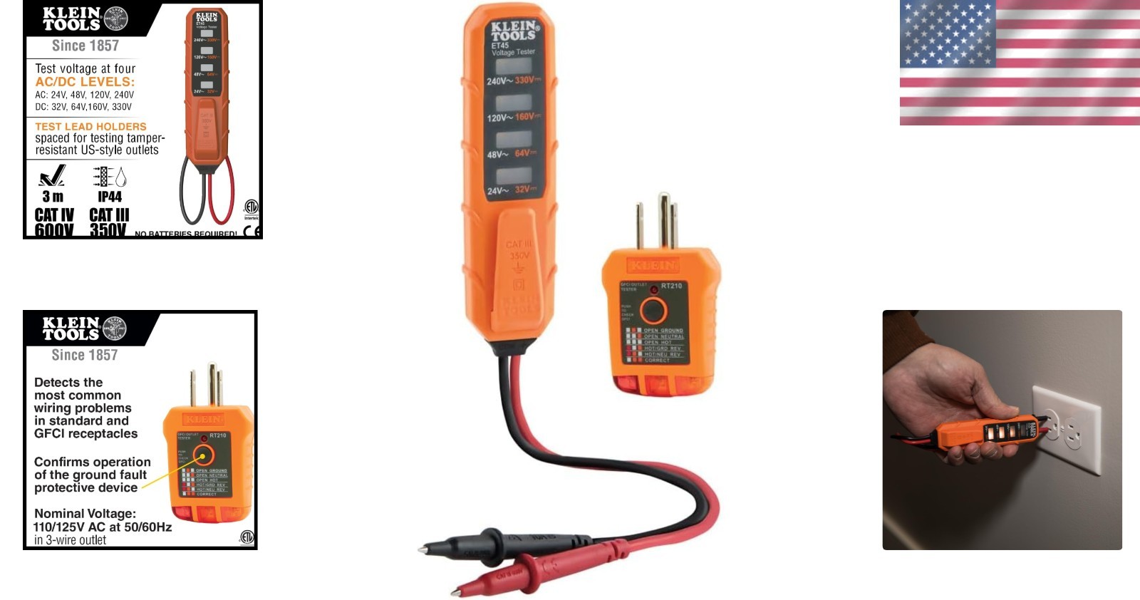 Comprehensive Electrical Kit with GFCI and AC/DC Voltage Testing Features