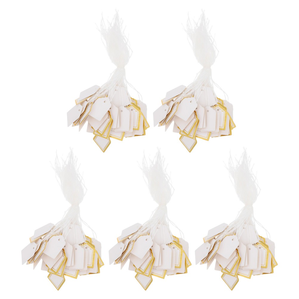 500 PCS Sector Price Tag Bracelet Tags for Selling Jewelry Merchandise