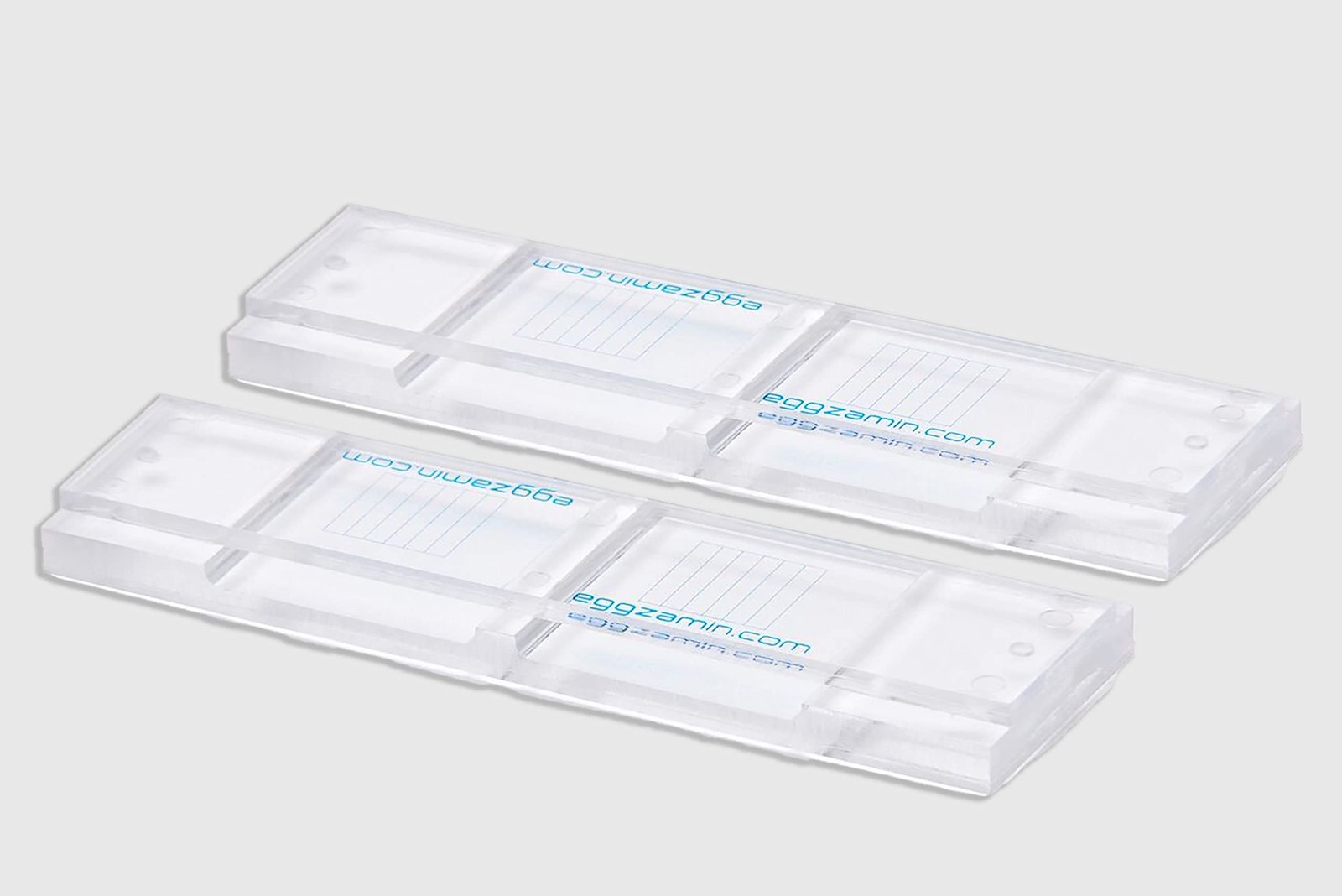 Bundle of 2 McMaster Method Microscope Slides for Fecal Egg Counts (FEC), Dou...